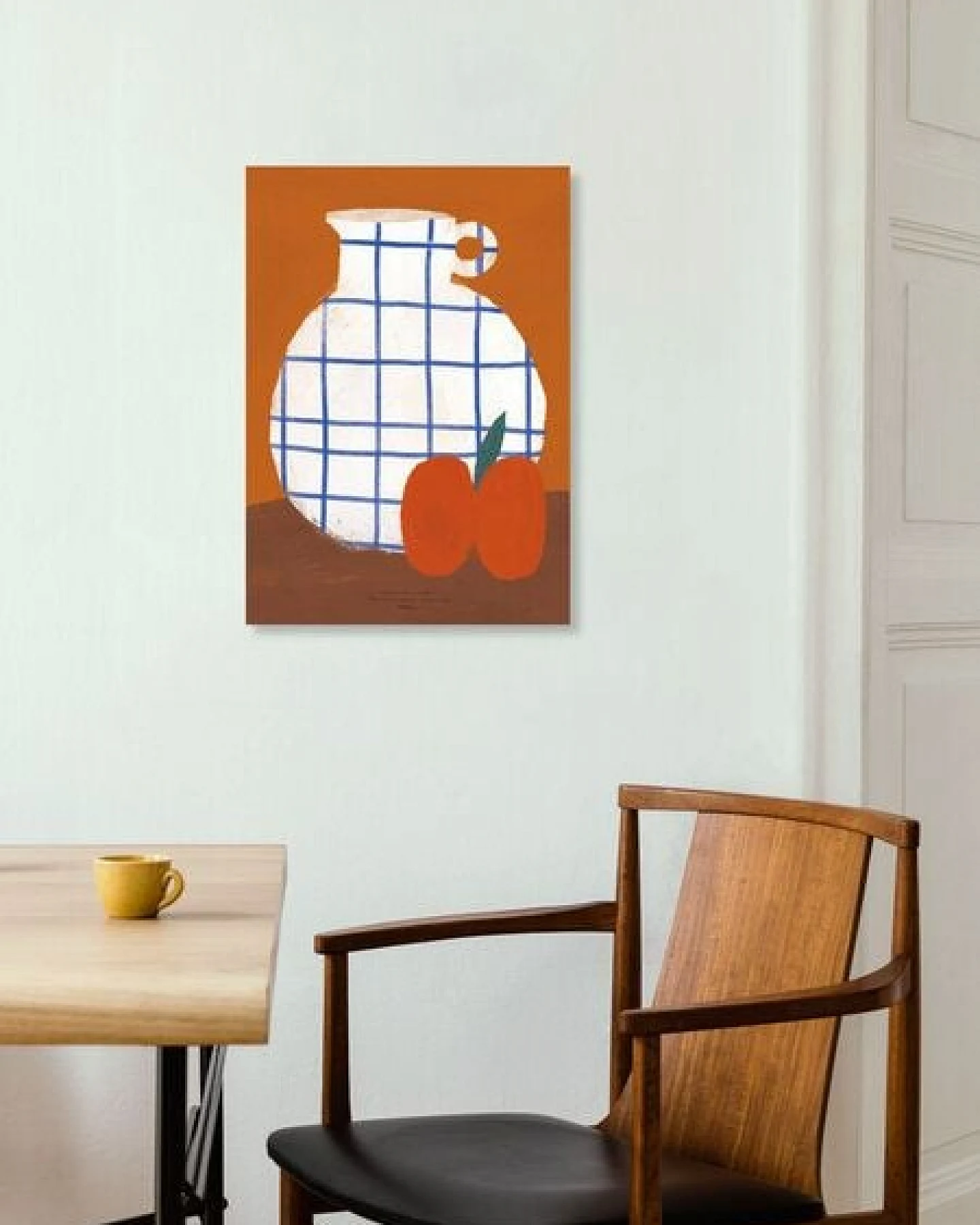 Photocircle Wandbild / Poster / Leinwand - White squared vase – Ansicht 3