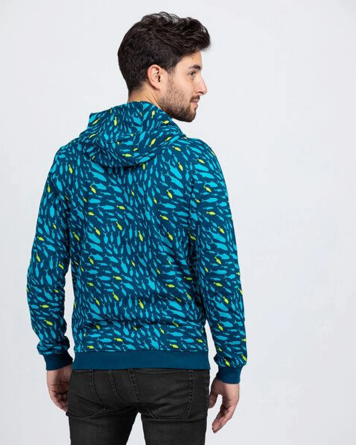 Lexi&Bö School of fish Zip Hoodie Herren – Ansicht 3