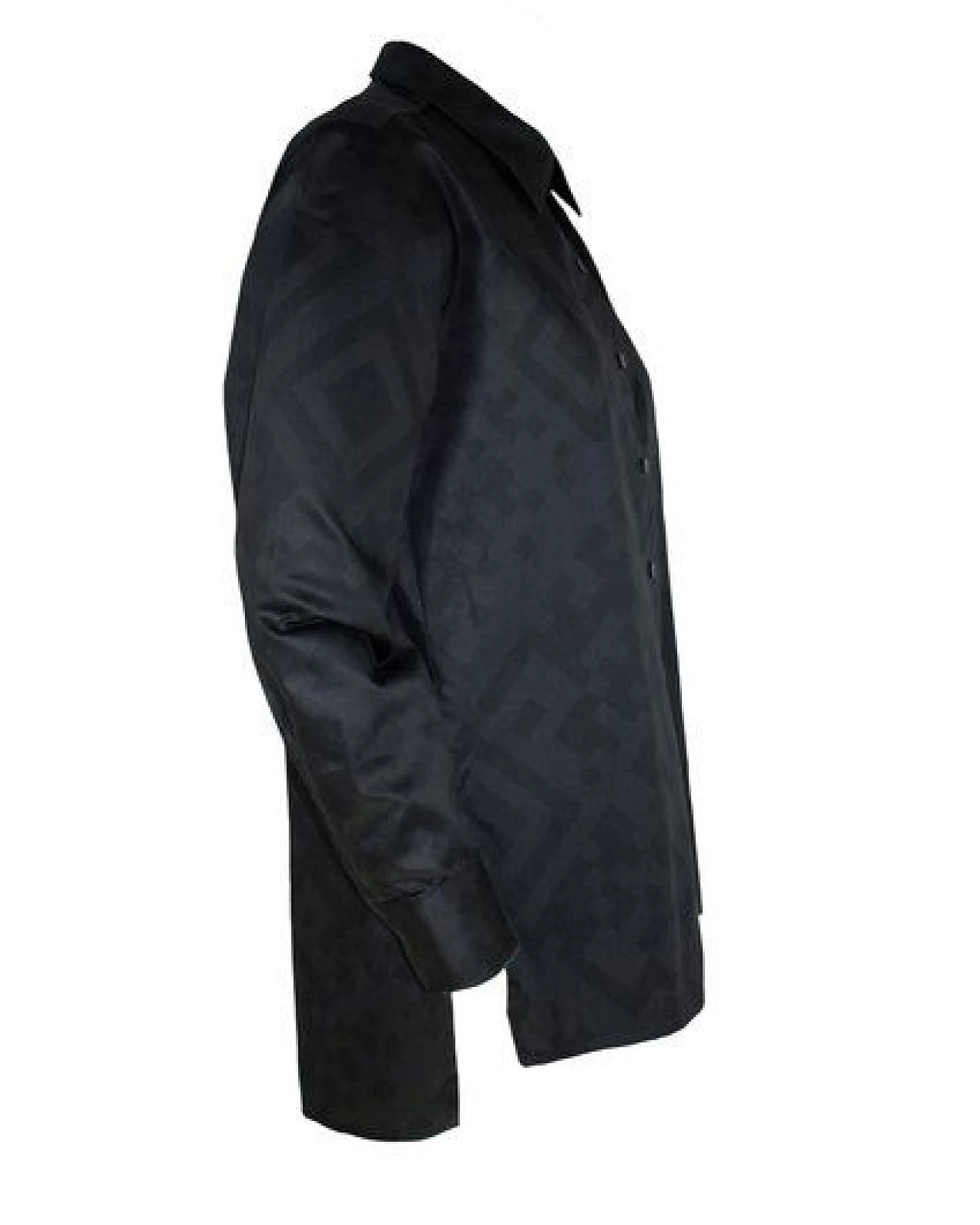 Sophia Schneider-Esleben Unisex Shirt Lui, QR Black - Hemd aus Bio-Baumwolle – Ansicht 3