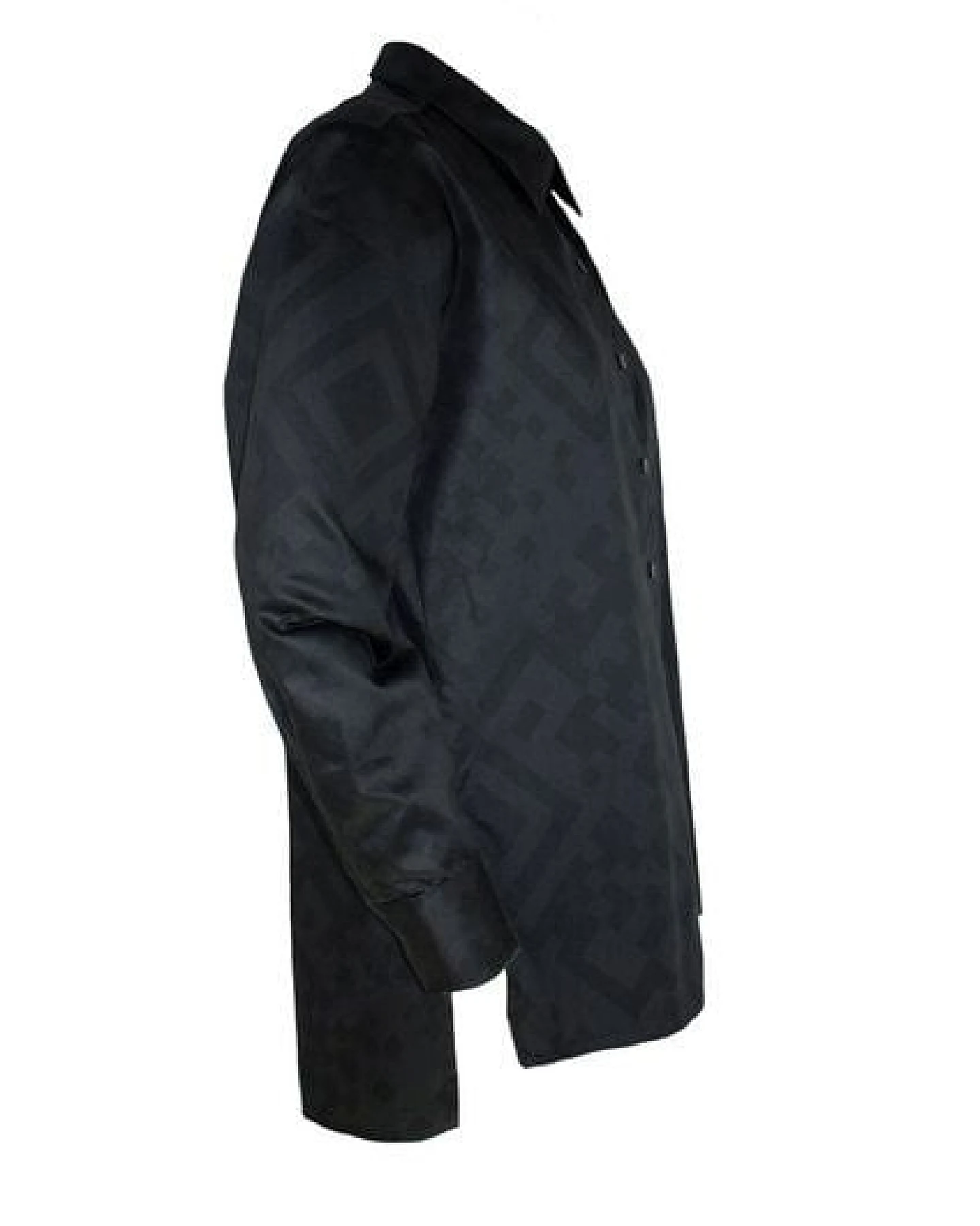 Sophia Schneider-Esleben Unisex Shirt Lui, QR Black - Hemd aus Bio-Baumwolle – Ansicht 3