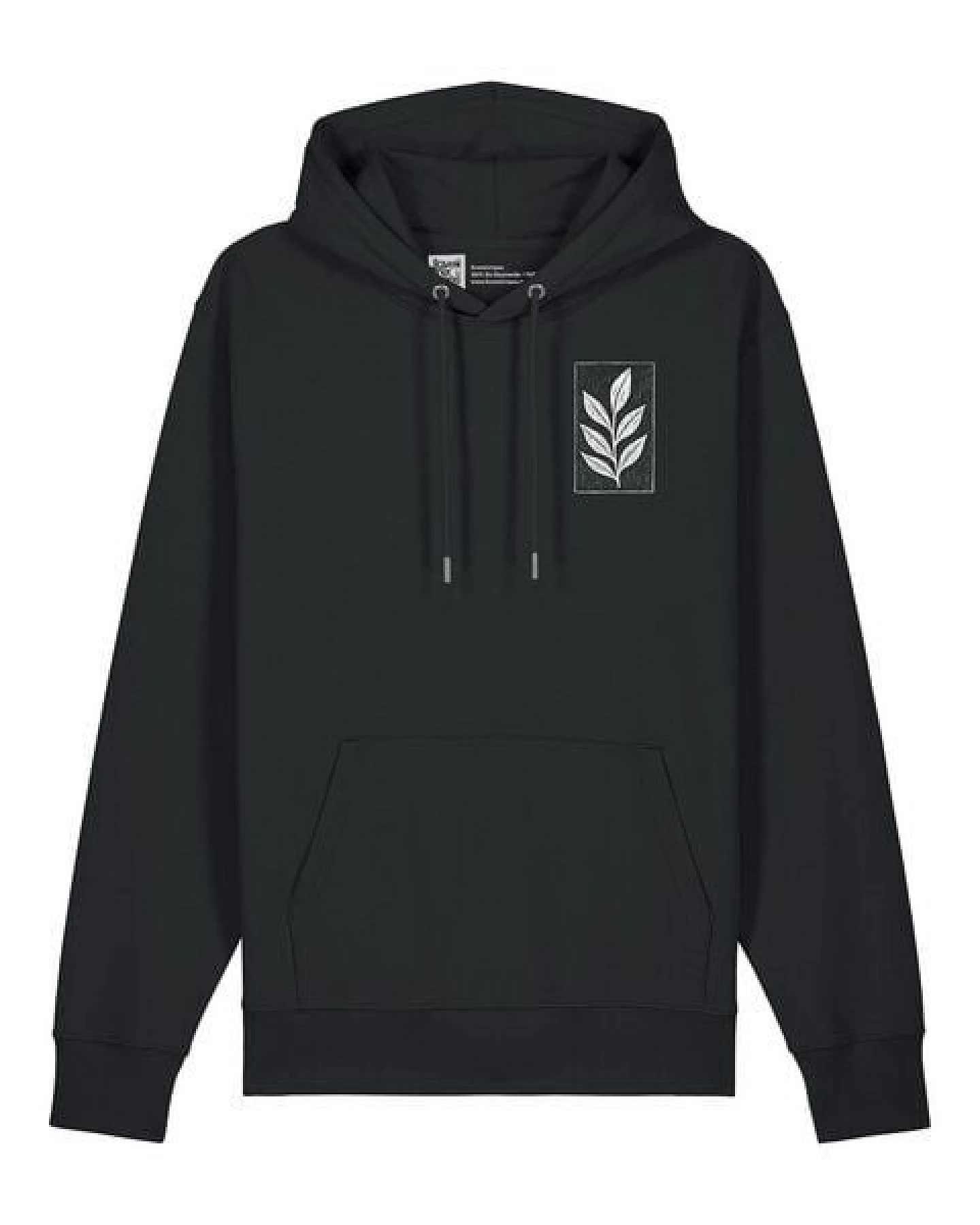 ilovemixtapes Unisex Hoodie „Der Zweig“ – Bio-Baumwolle, Fair Wear, Schwarz & Heritage Brown – Ansicht 2