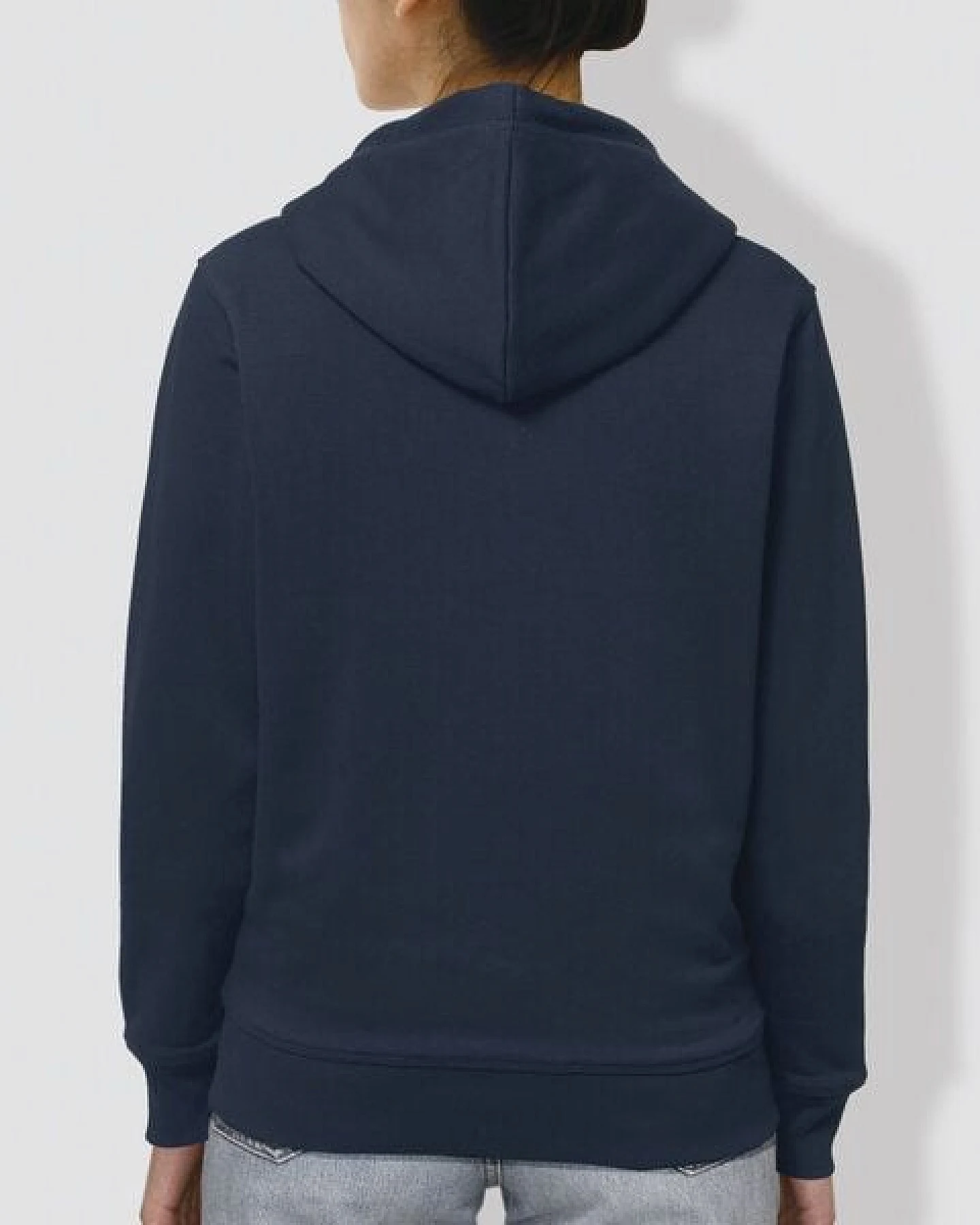 little kiwi Damen Hoodie, "Eingerahmt", Navy, Burgundy – Ansicht 3