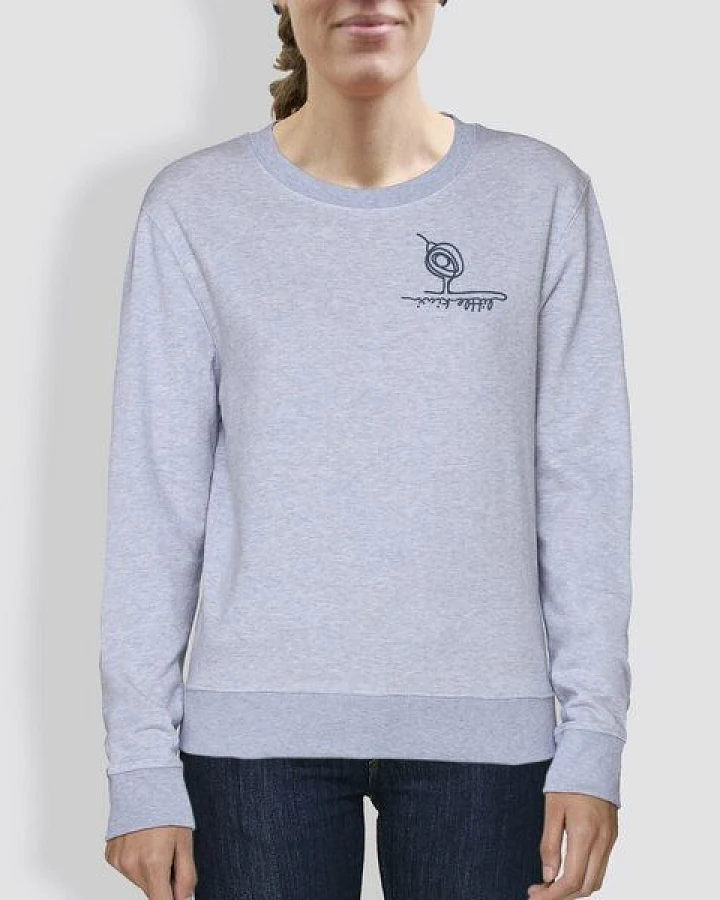 little kiwi Damen Sweater, "Kleiner Kiwi", Hellblau