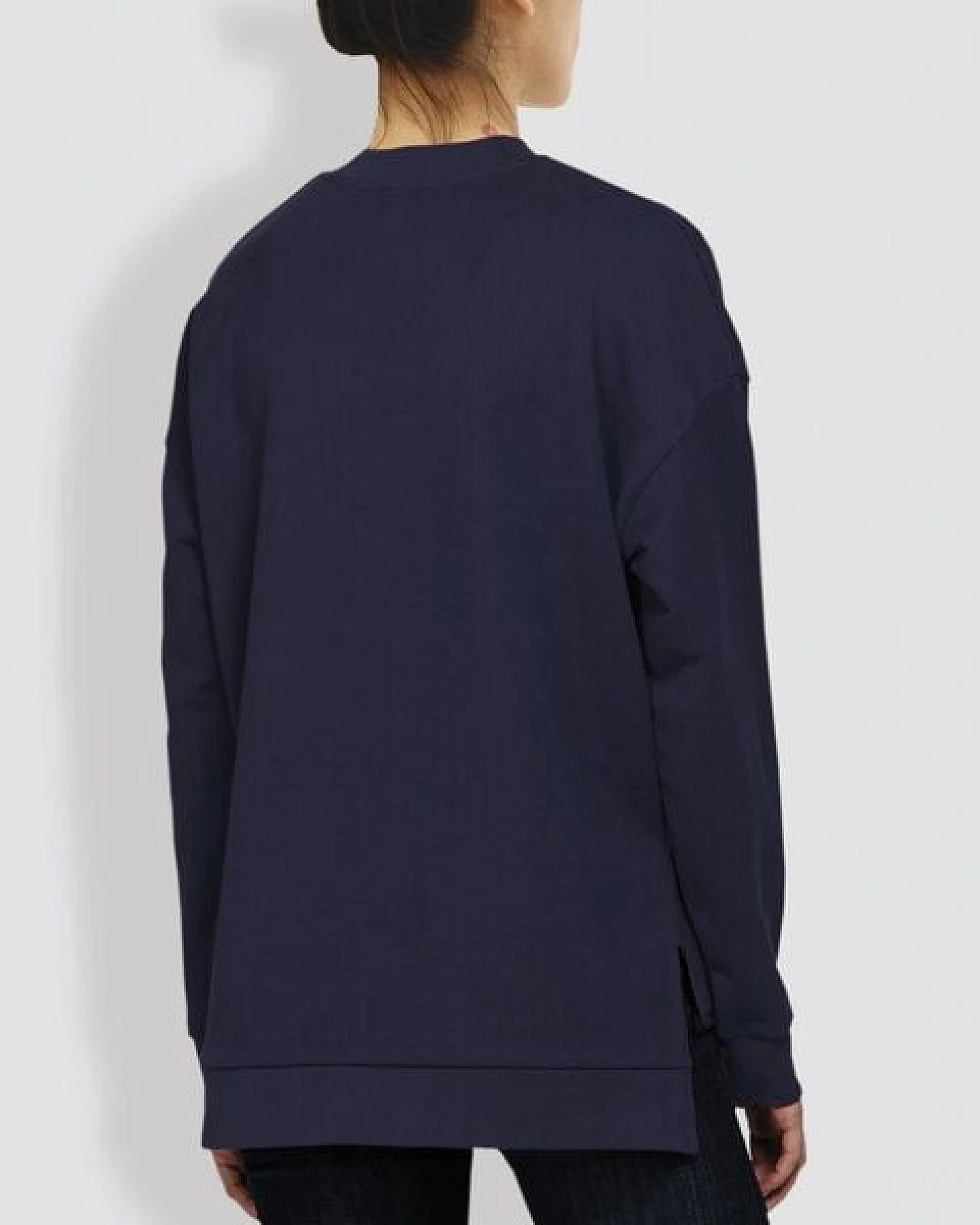 little kiwi Damen Sweater, "Kurz und gut", Blau - Navy – Ansicht 2