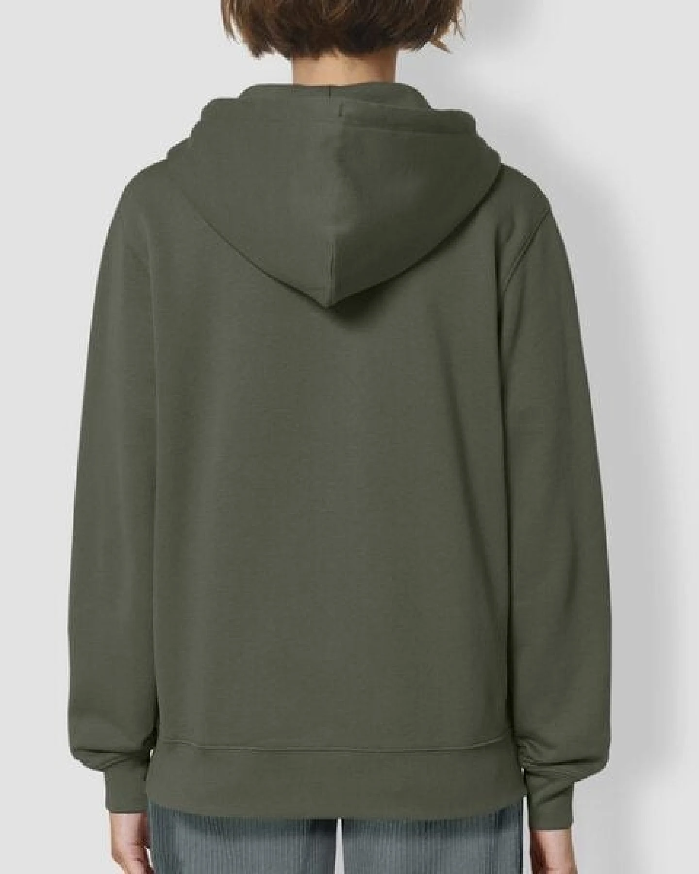 little kiwi Frau Hoodie, "Kleiner Kiwi", Khaki – Ansicht 3