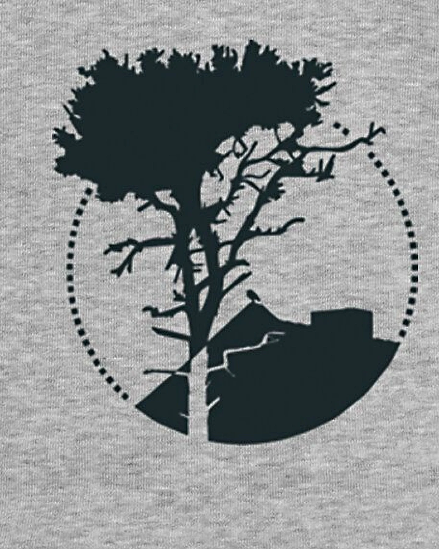 little kiwi Herren Hoodie, "Auf der Spitze", Heather Grey – Ansicht 2