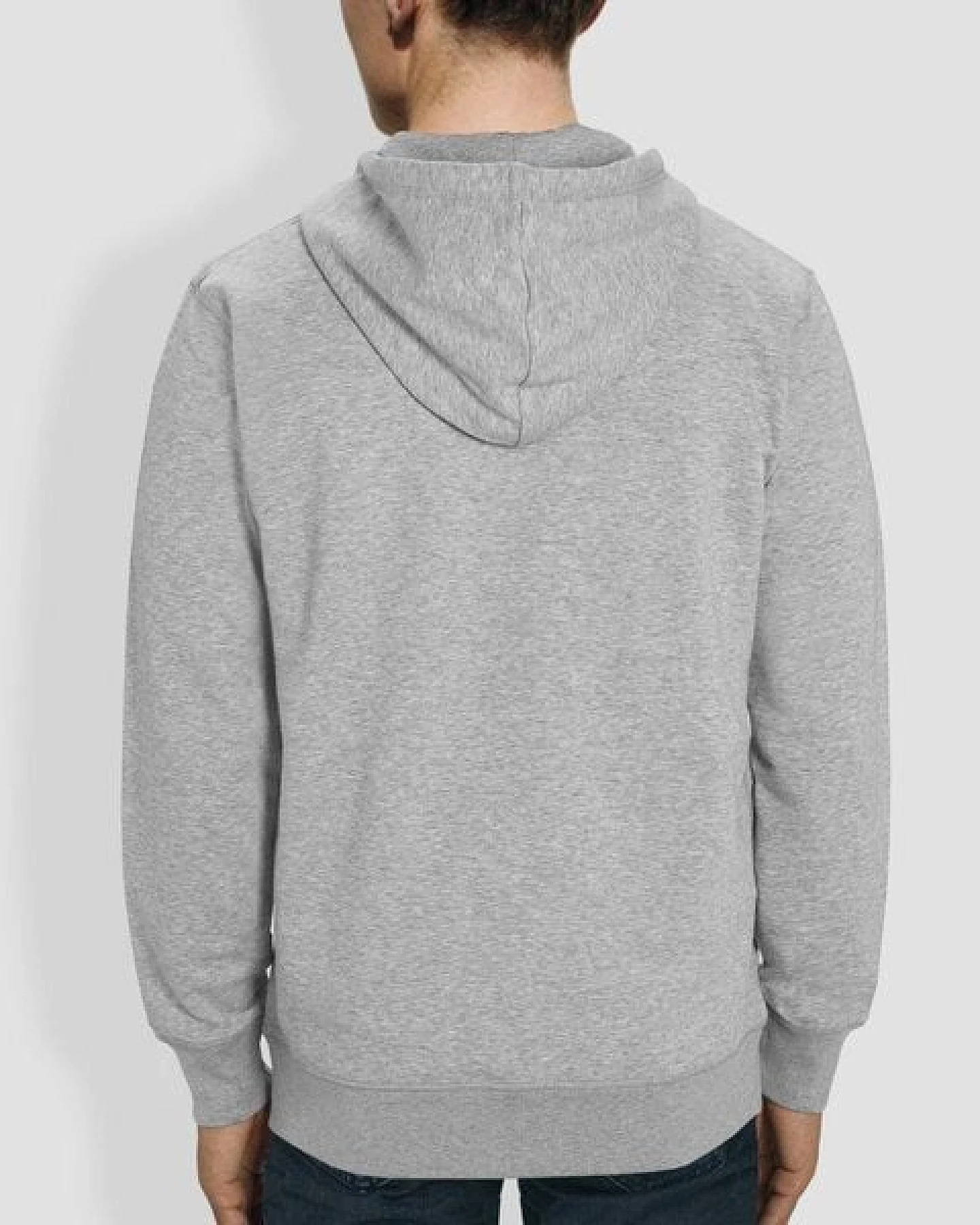 little kiwi Herren Hoodie, "Auf der Spitze", Heather Grey – Ansicht 3