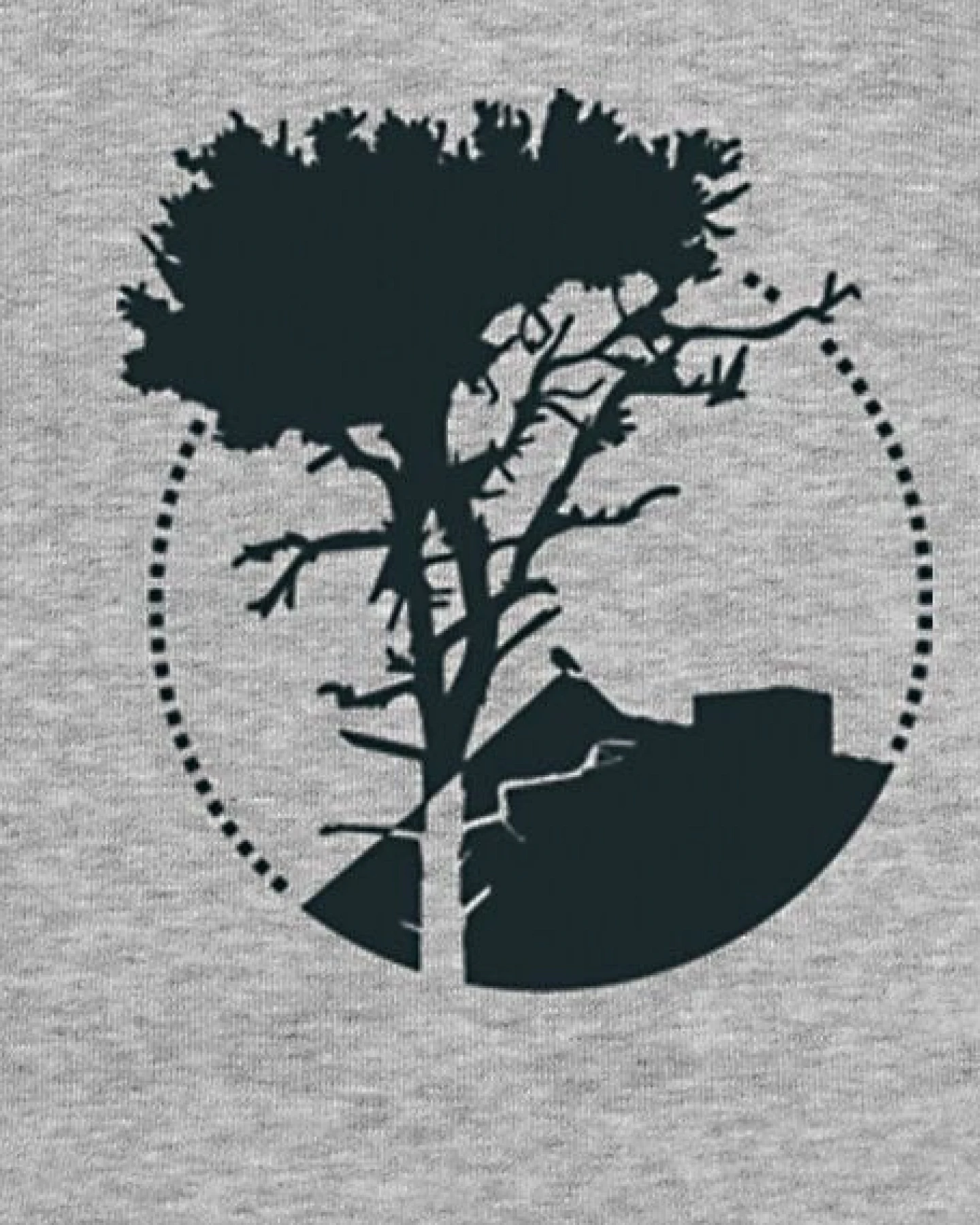 little kiwi Herren Hoodie, "Auf der Spitze", Heather Grey – Ansicht 2