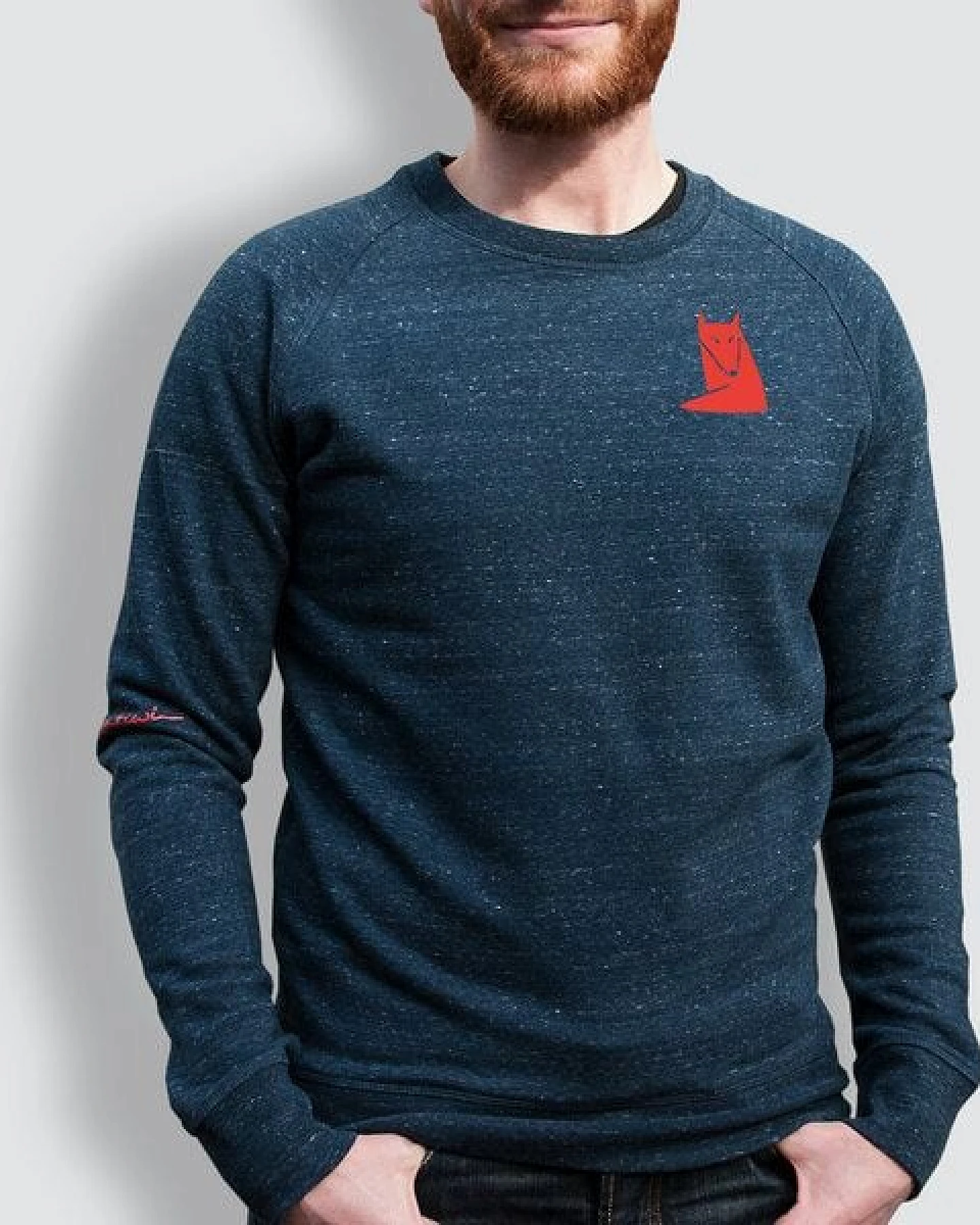 little kiwi Herren Sweater, "Fuchs" – Ansicht 2