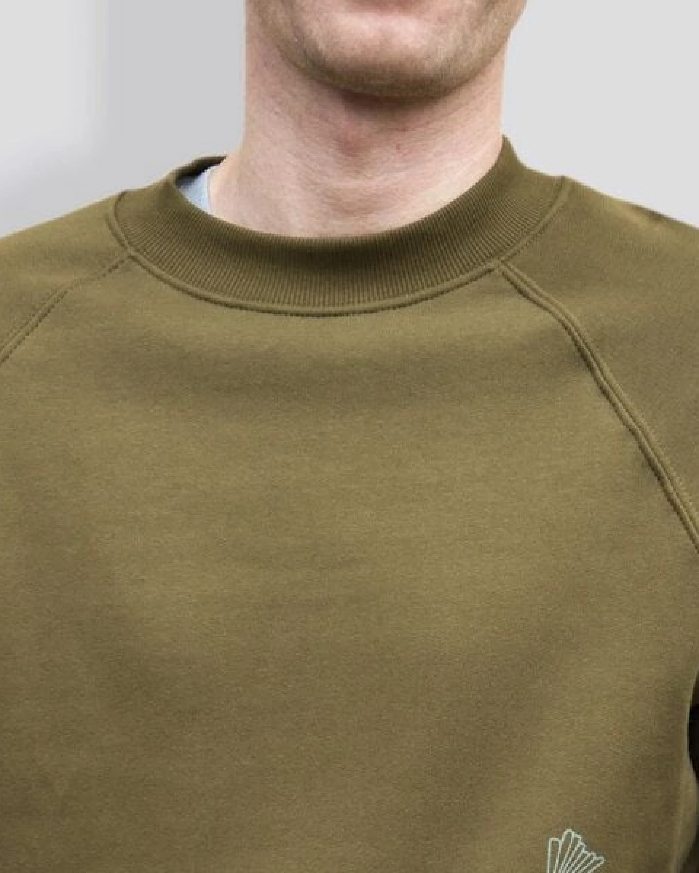 little kiwi Herren Sweater, "Verflechtung", British Khaki – Ansicht 2