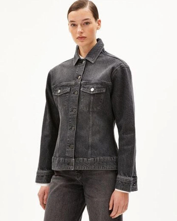 ARMEDANGELS DENSIAA Damen Jeansjacke Oversized Fit aus Bio-Baumwoll Mix