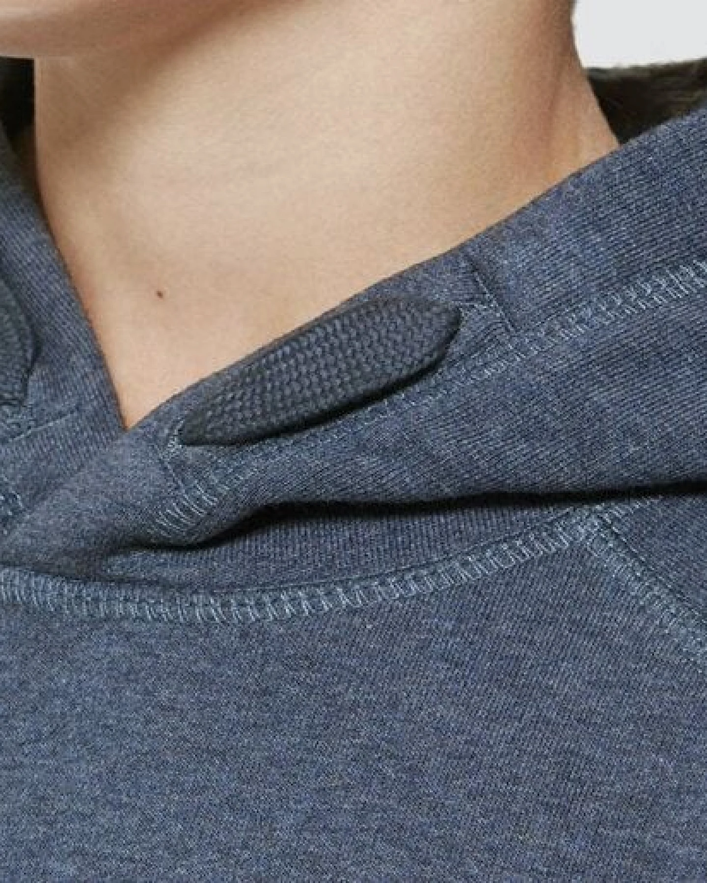 little kiwi Kinder Hoodie, "Fuchs", Mid Heather Blue – Ansicht 3