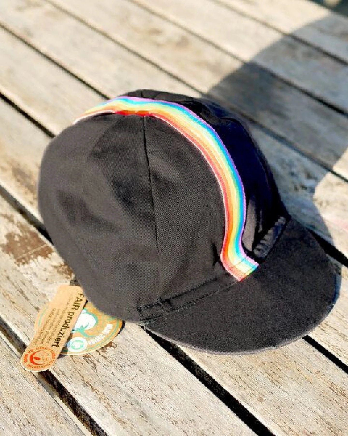 roots of compassion Fahrradkappe - Regenbogen - Pride, Rad, Fahrrad, Rennrad, Mütze – Ansicht 2