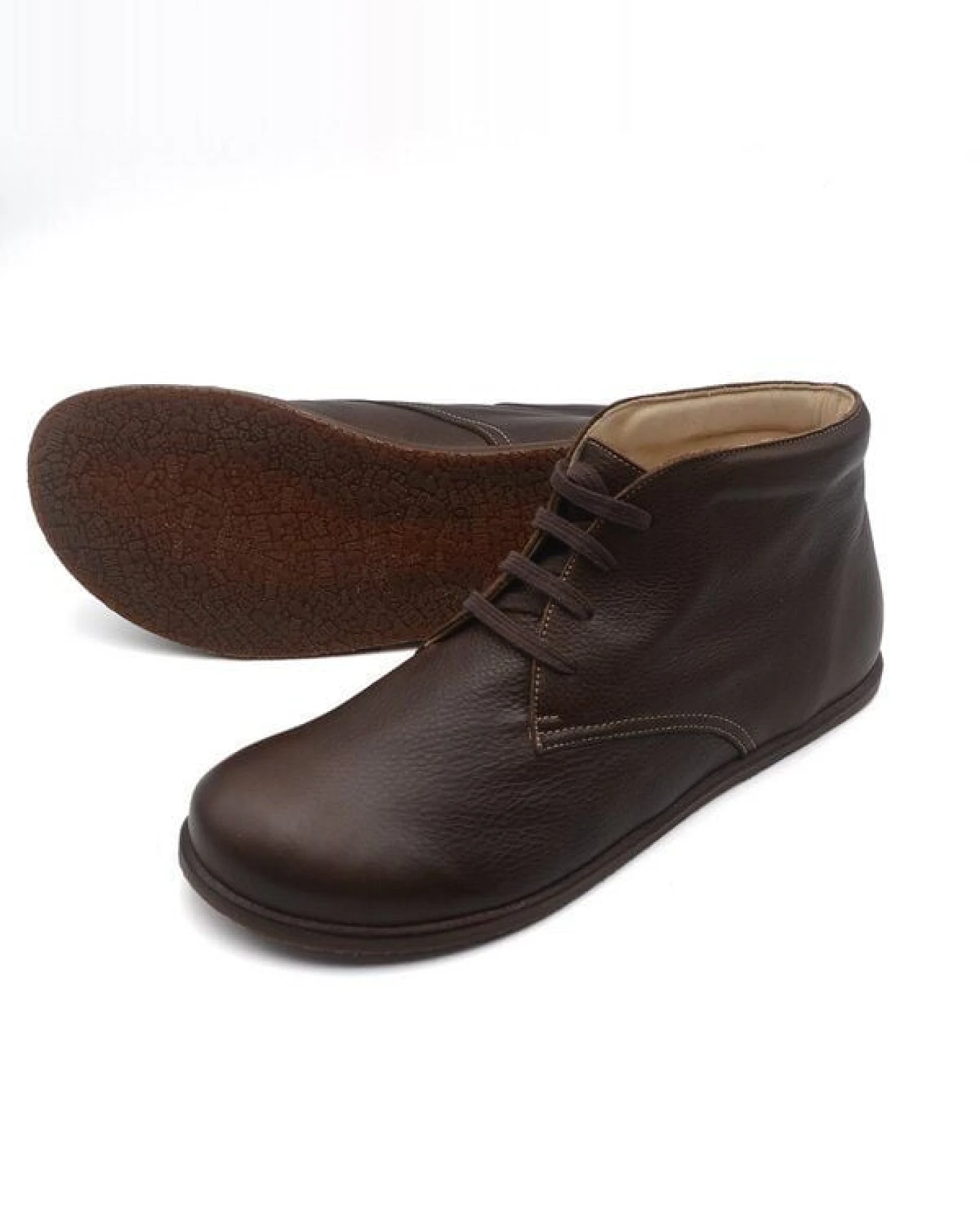 Pololo knöchelhoher Barfußschuh "Dublin", pflanzlich gegerbtes Leder – Ansicht 3