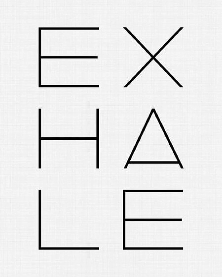 Photocircle Poster / Leinwandbild - Exhale