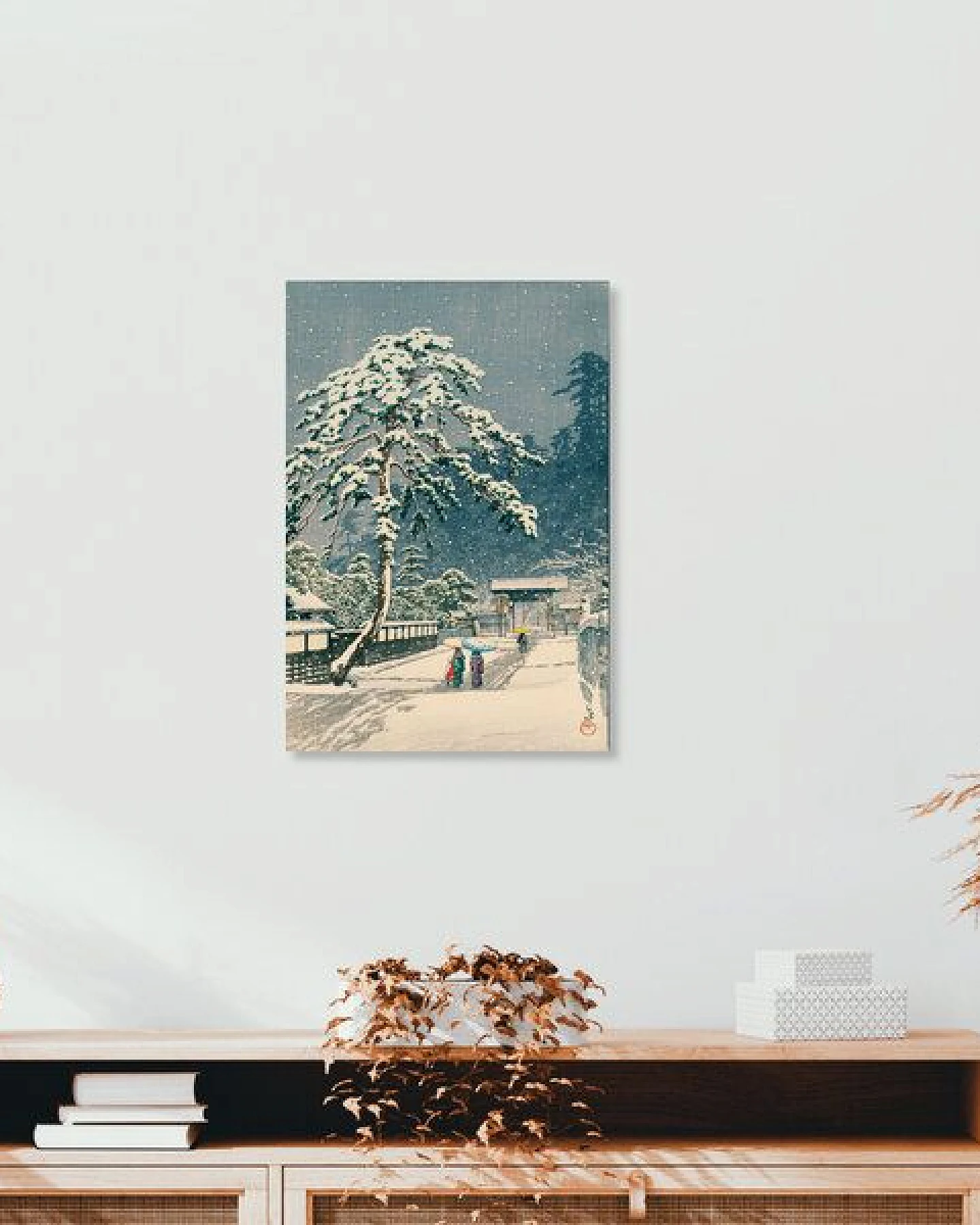 Photocircle Poster / Leinwandbild - Ikegami Honmonji Temple by Hasui Kawase – Ansicht 3