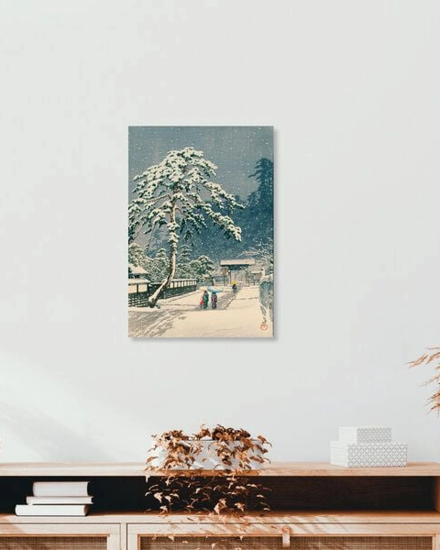 Photocircle Poster / Leinwandbild - Ikegami Honmonji Temple by Hasui Kawase – Ansicht 3