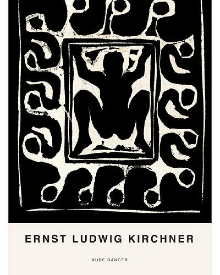 Photocircle Poster / Leinwandbild - Kirchner: Nackte Tänzerin
