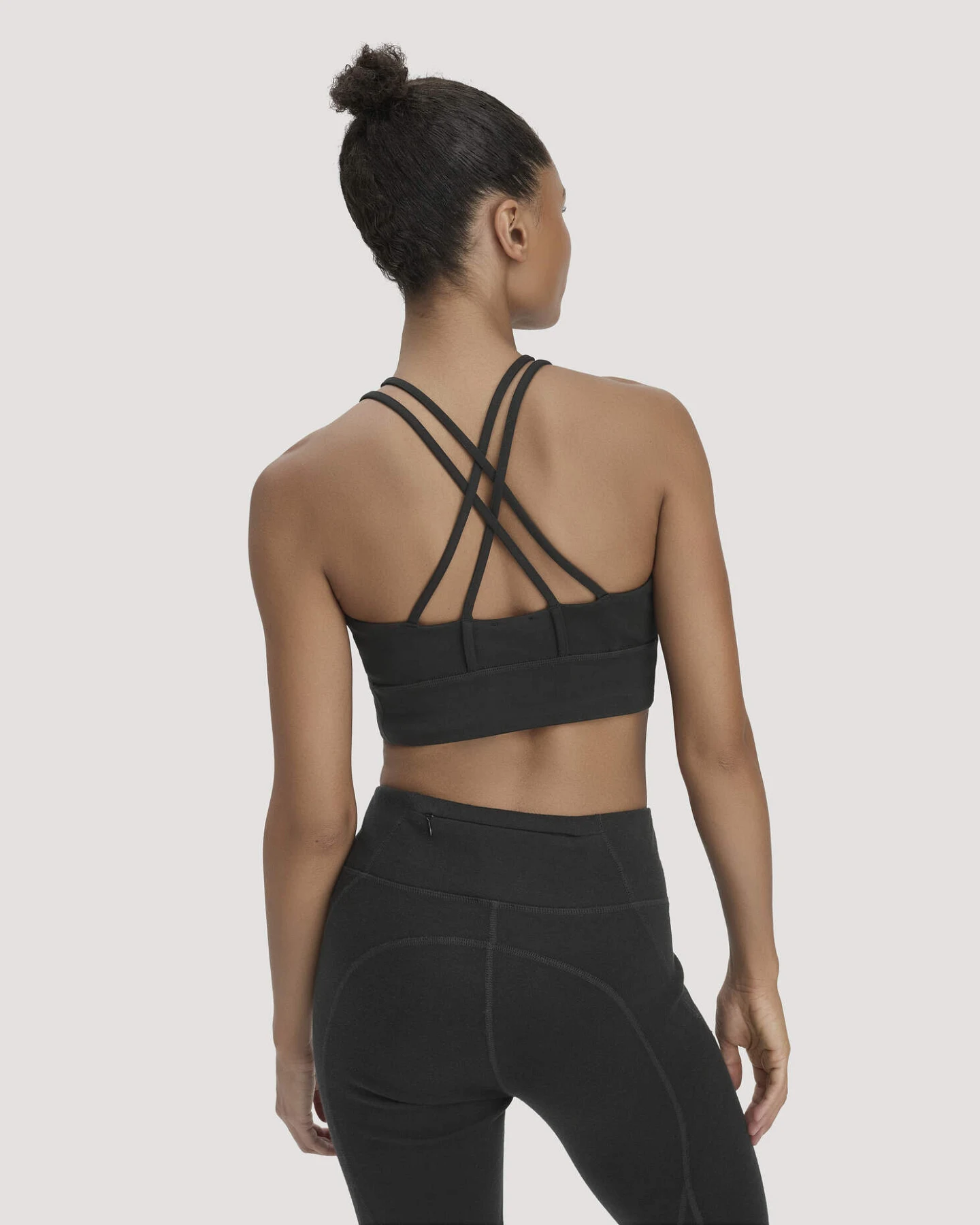 hessnatur Loungewear Bustier ACTIVE COMFORT aus Bio-Baumwolle - schwarz - Größe 44 – Ansicht 2