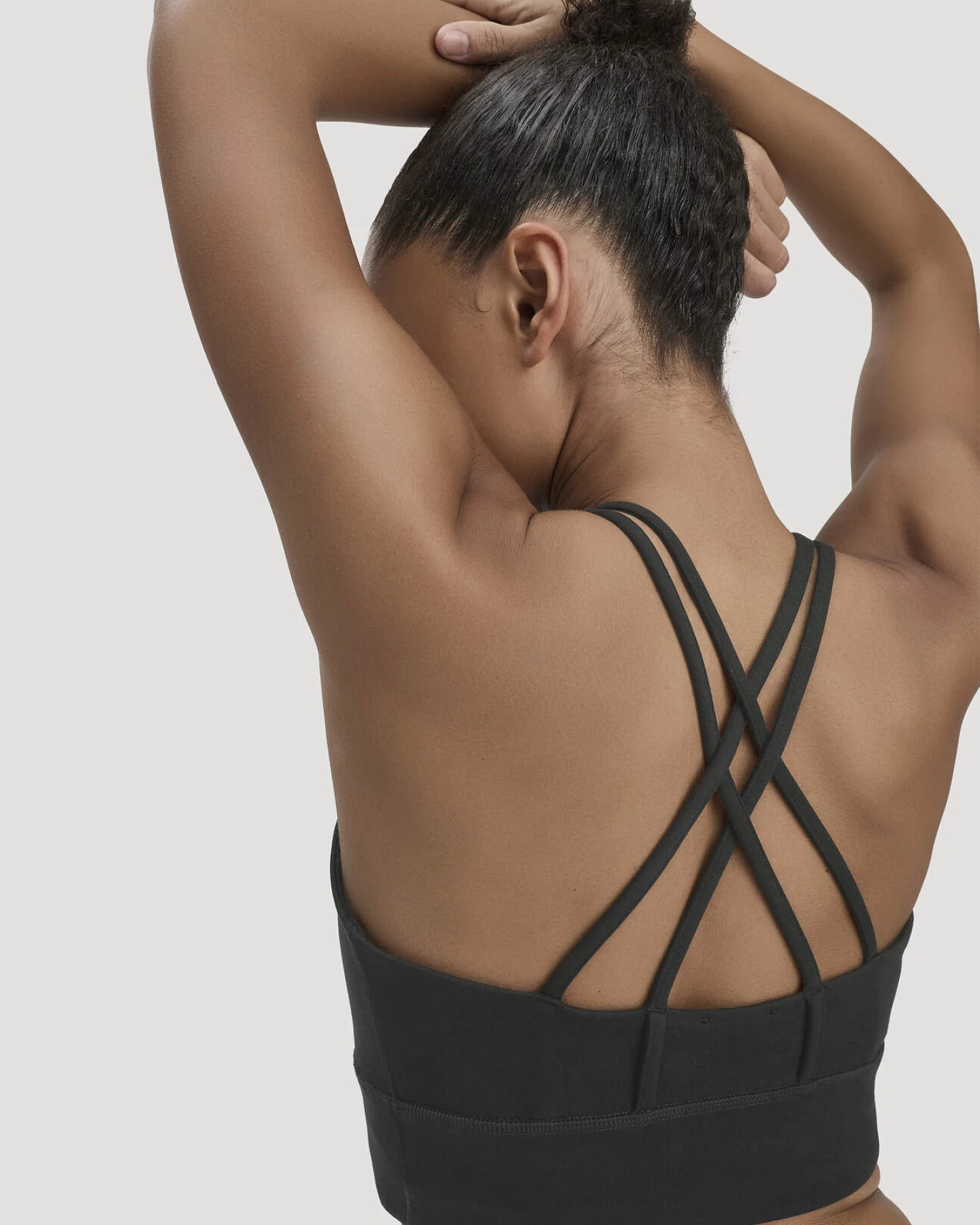 hessnatur Loungewear Bustier ACTIVE COMFORT aus Bio-Baumwolle - schwarz - Größe 46 – Ansicht 4