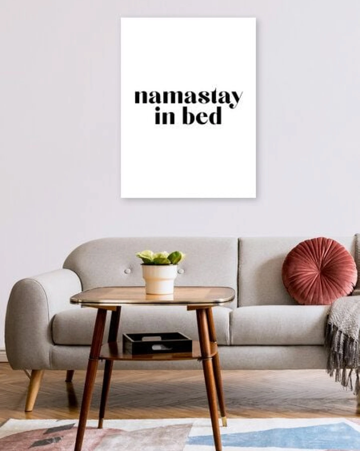 Photocircle Poster / Leinwandbild - Namastay in Bed – Ansicht 2