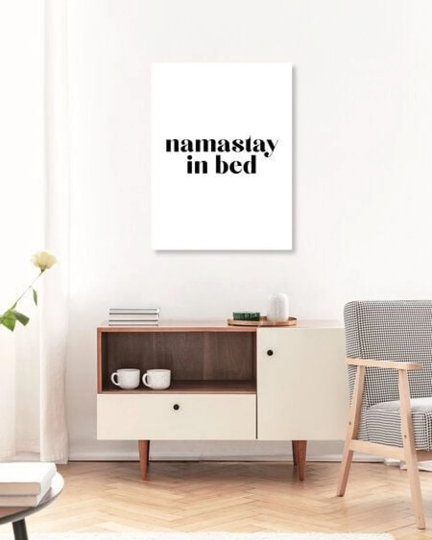 Photocircle Poster / Leinwandbild - Namastay in Bed – Ansicht 3