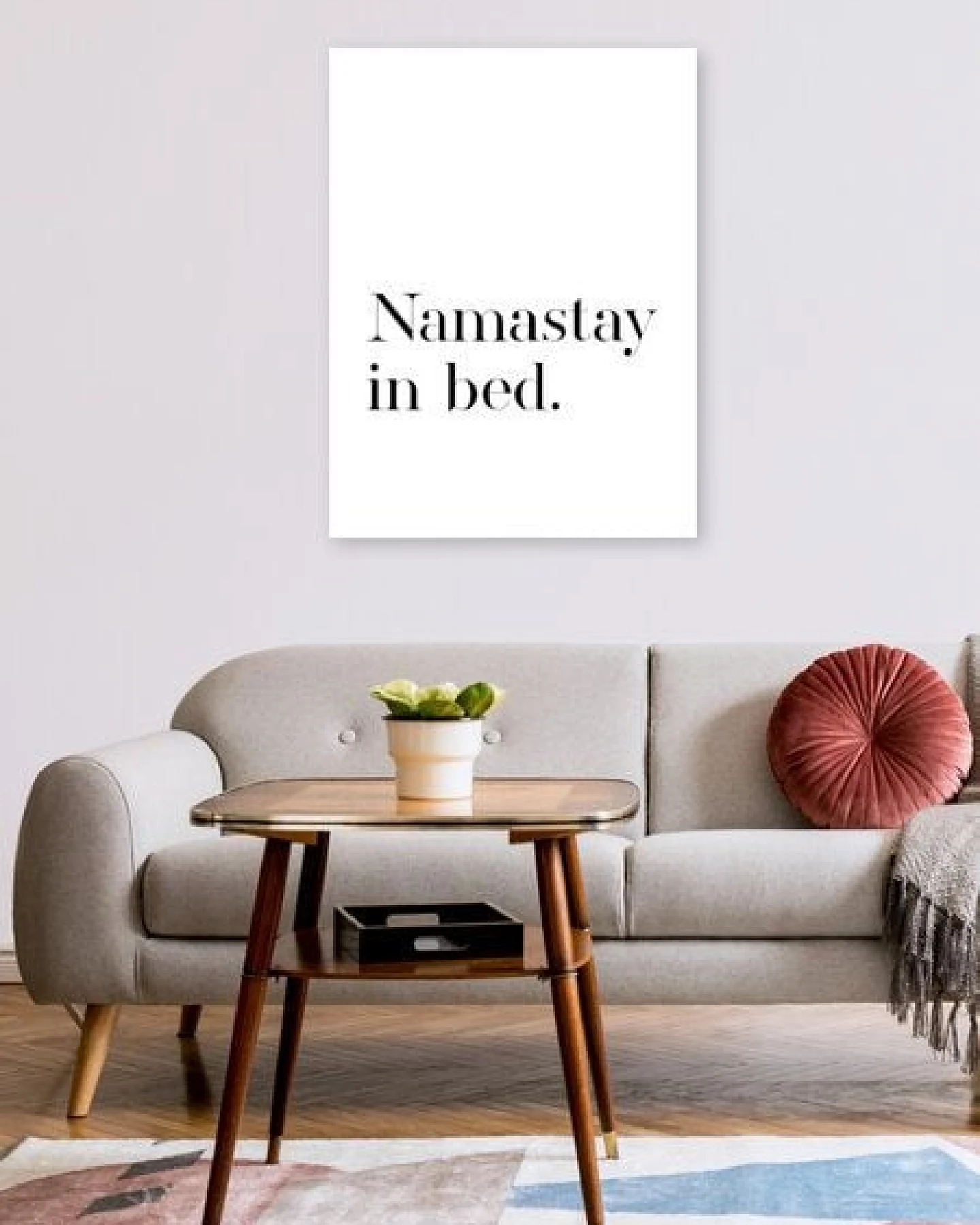 Photocircle Poster / Leinwandbild - Namastay in Bed – Ansicht 2