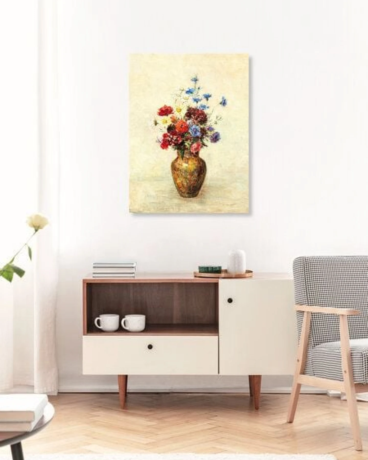 Photocircle Poster / Leinwandbild - Odilon Redon - Blumen in einer Vase – Ansicht 3