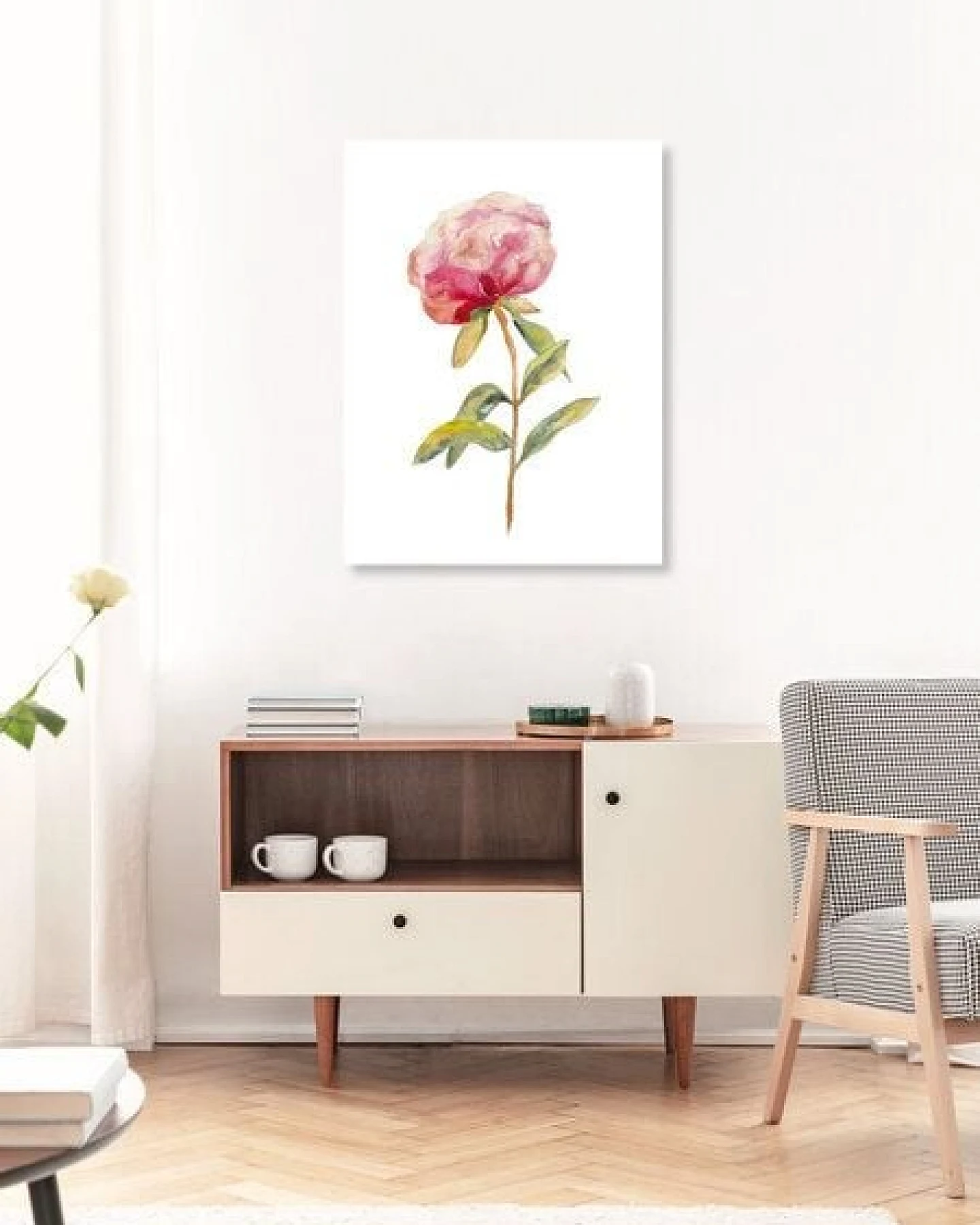 Photocircle Poster / Leinwandbild - Pfingstrose – Ansicht 3