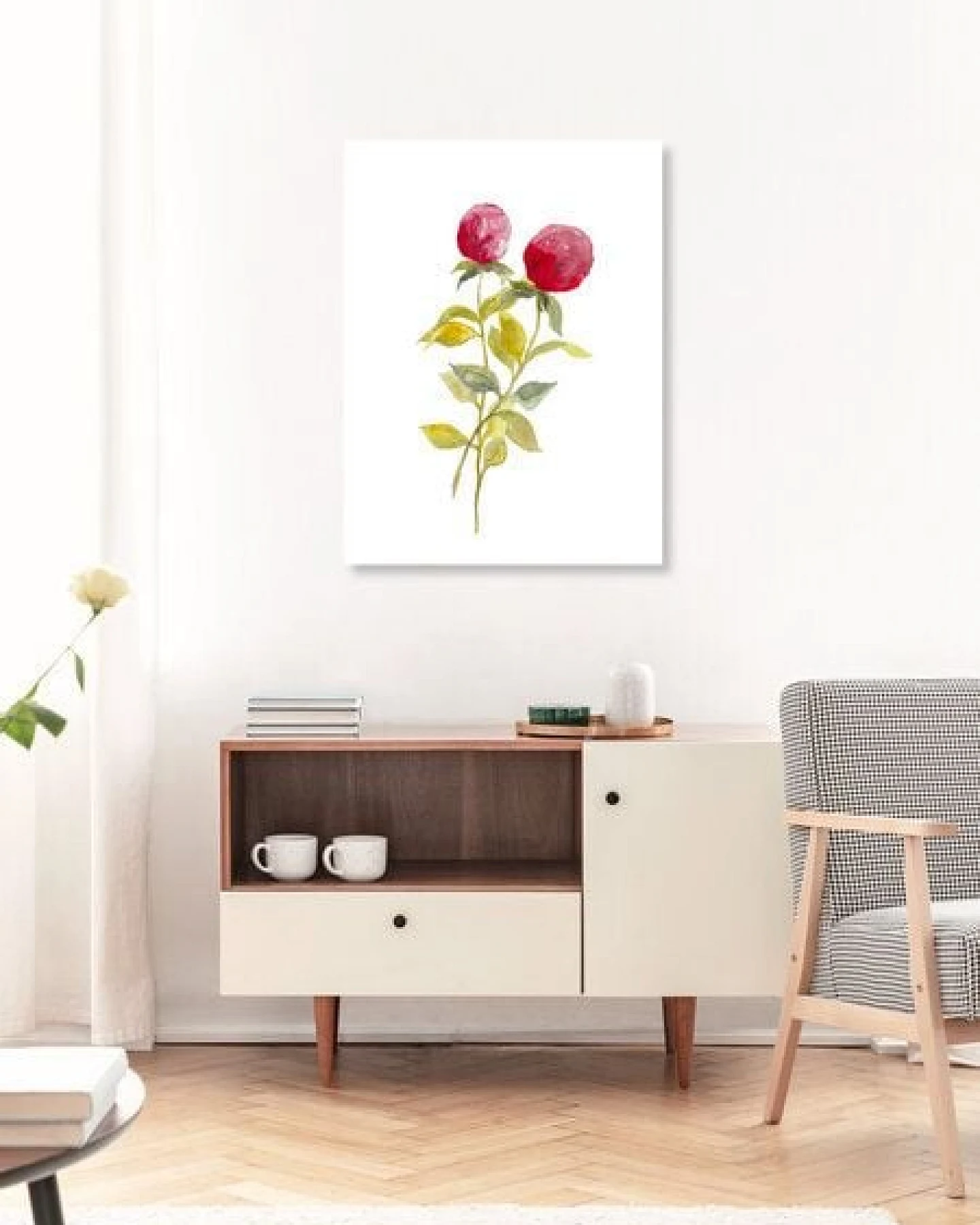 Photocircle Poster / Leinwandbild - Pinke Beeren – Ansicht 2