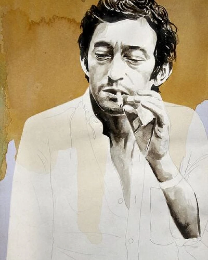 Photocircle Poster / Leinwandbild - Serge Gainsbourg