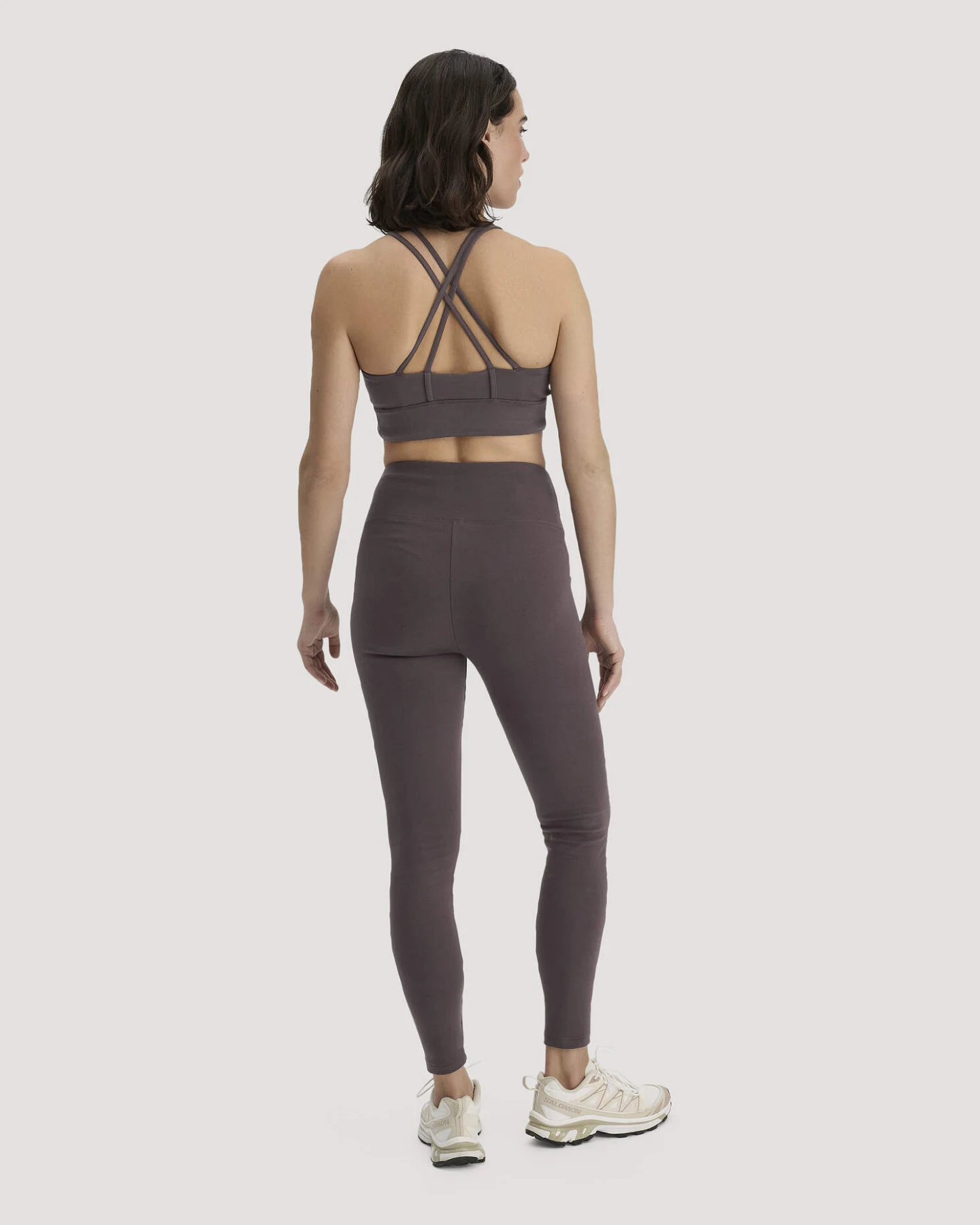 hessnatur Loungewear Leggings High Waist ACTIVE COMFORT aus Bio-Baumwolle - braun - Größe XL/k – Ansicht 2