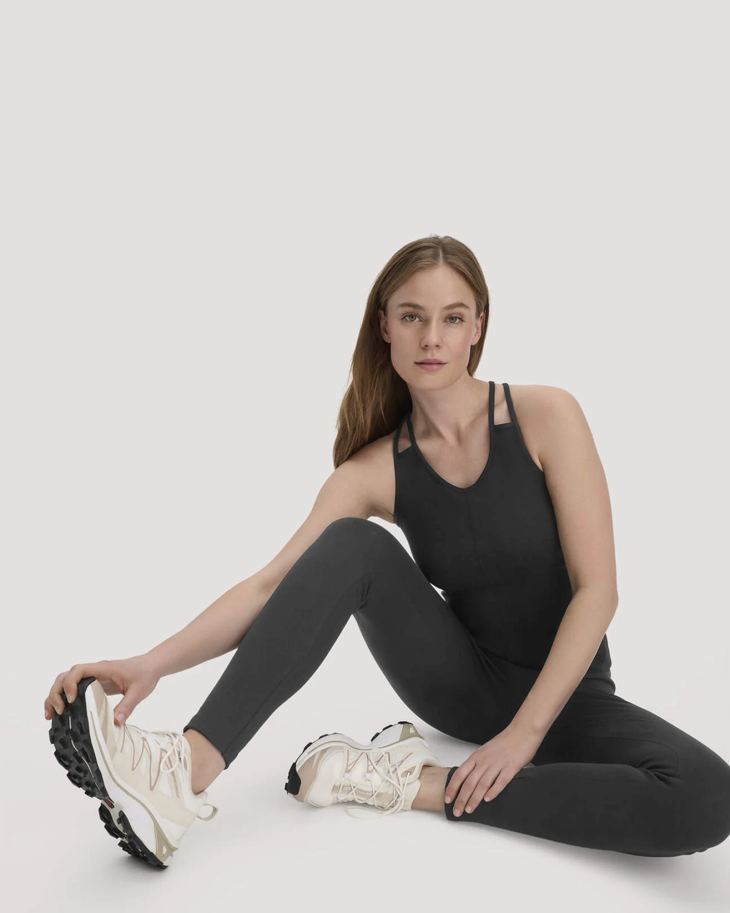 hessnatur Loungewear Leggings High Waist ACTIVE COMFORT aus Bio-Baumwolle - schwarz - Größe L/k – Ansicht 4