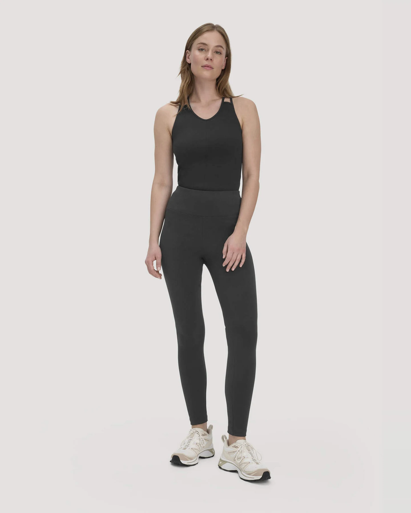 hessnatur Loungewear Leggings High Waist ACTIVE COMFORT aus Bio-Baumwolle - schwarz - Größe S/l – Ansicht 2