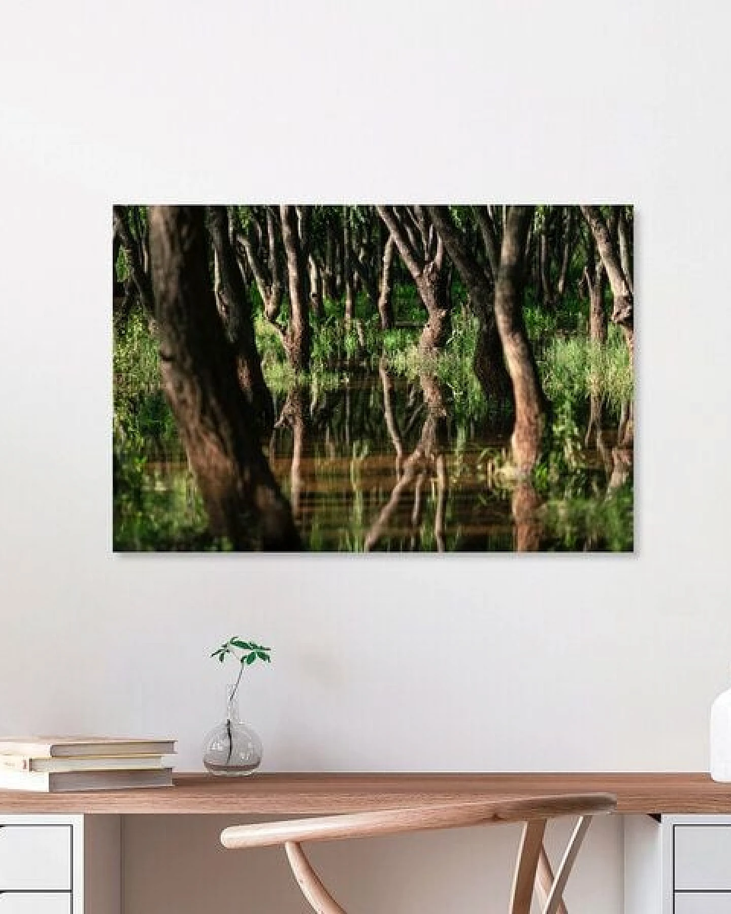 Photocircle Poster / Leinwandbild - Swampy Reflections – Ansicht 4