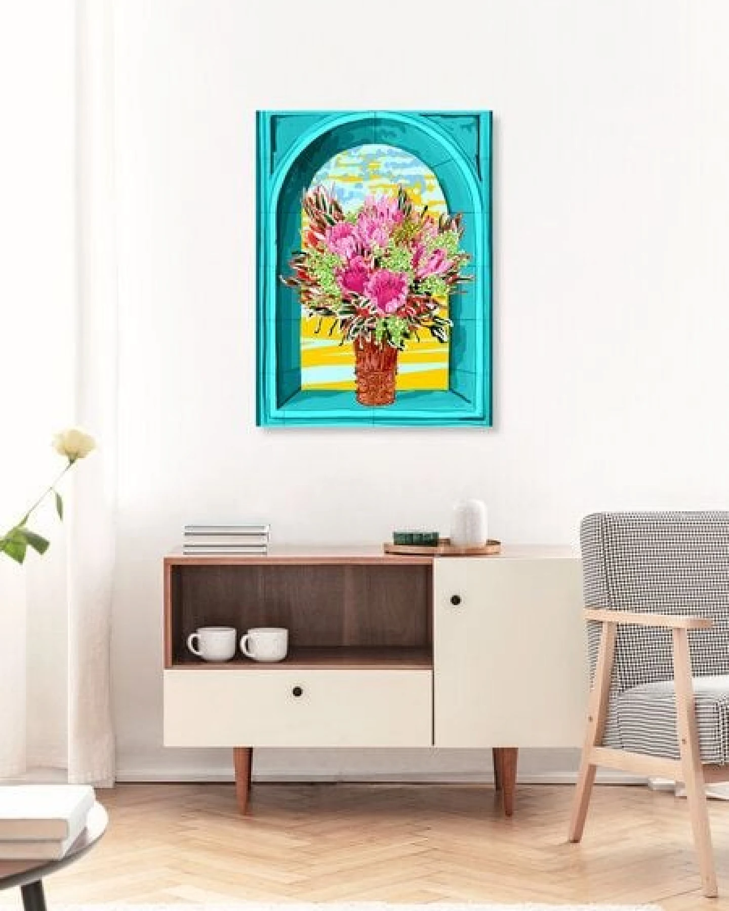 Photocircle Poster / Leinwandbild - The Good Vibes Flower Pot – Ansicht 3