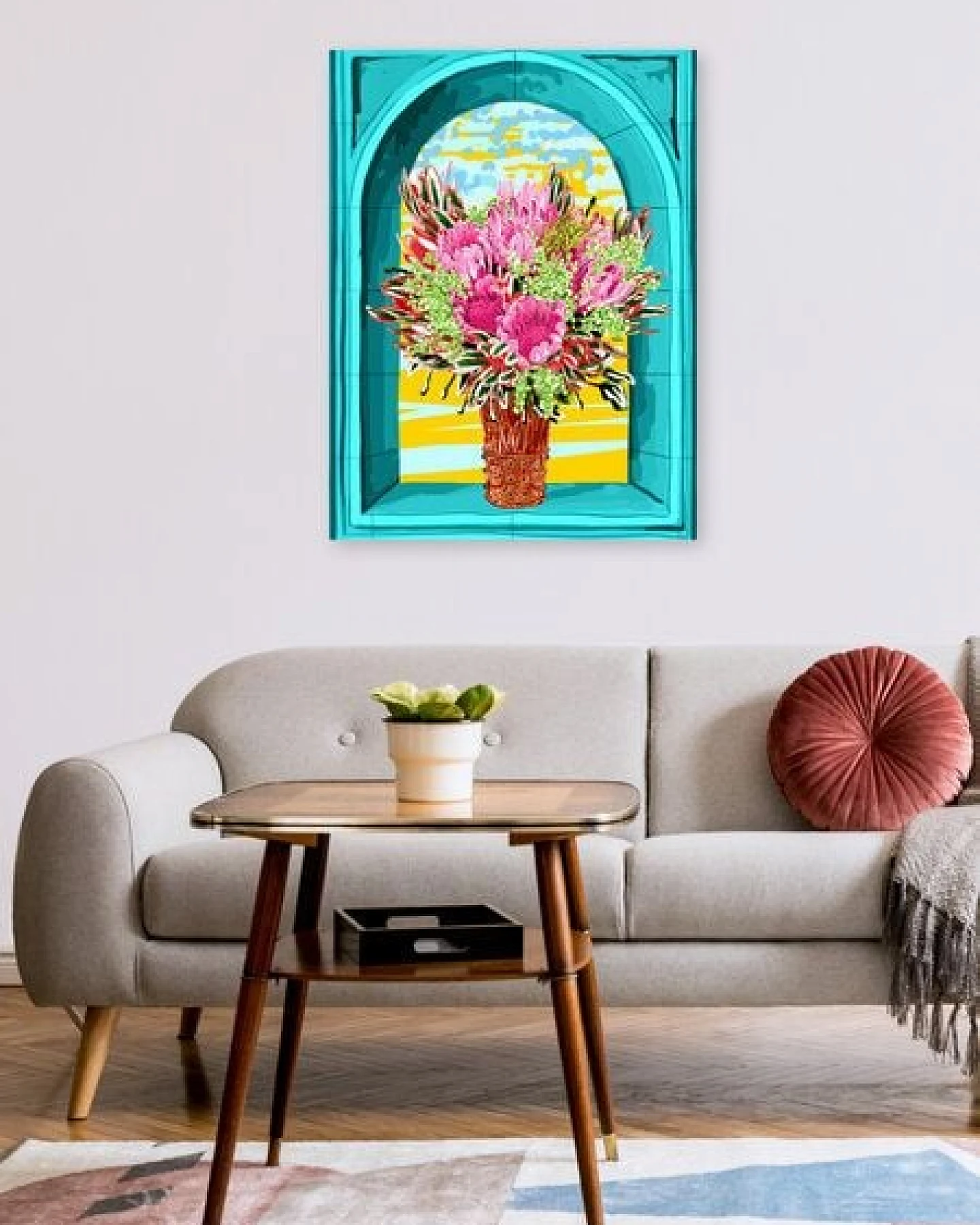 Photocircle Poster / Leinwandbild - The Good Vibes Flower Pot – Ansicht 2