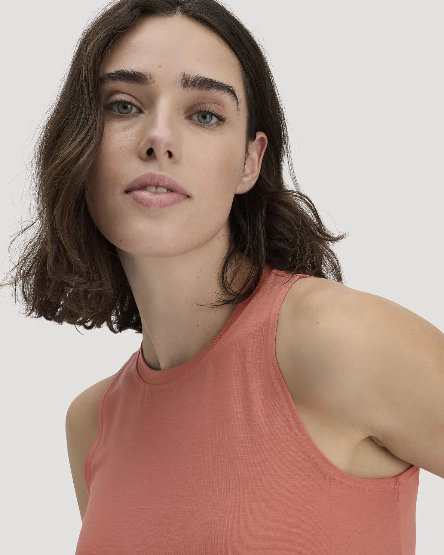 hessnatur Loungewear Top Regular ACTIVE COMFORT aus TENCEL™ Lyocell - orange - Größe 34 – Ansicht 4