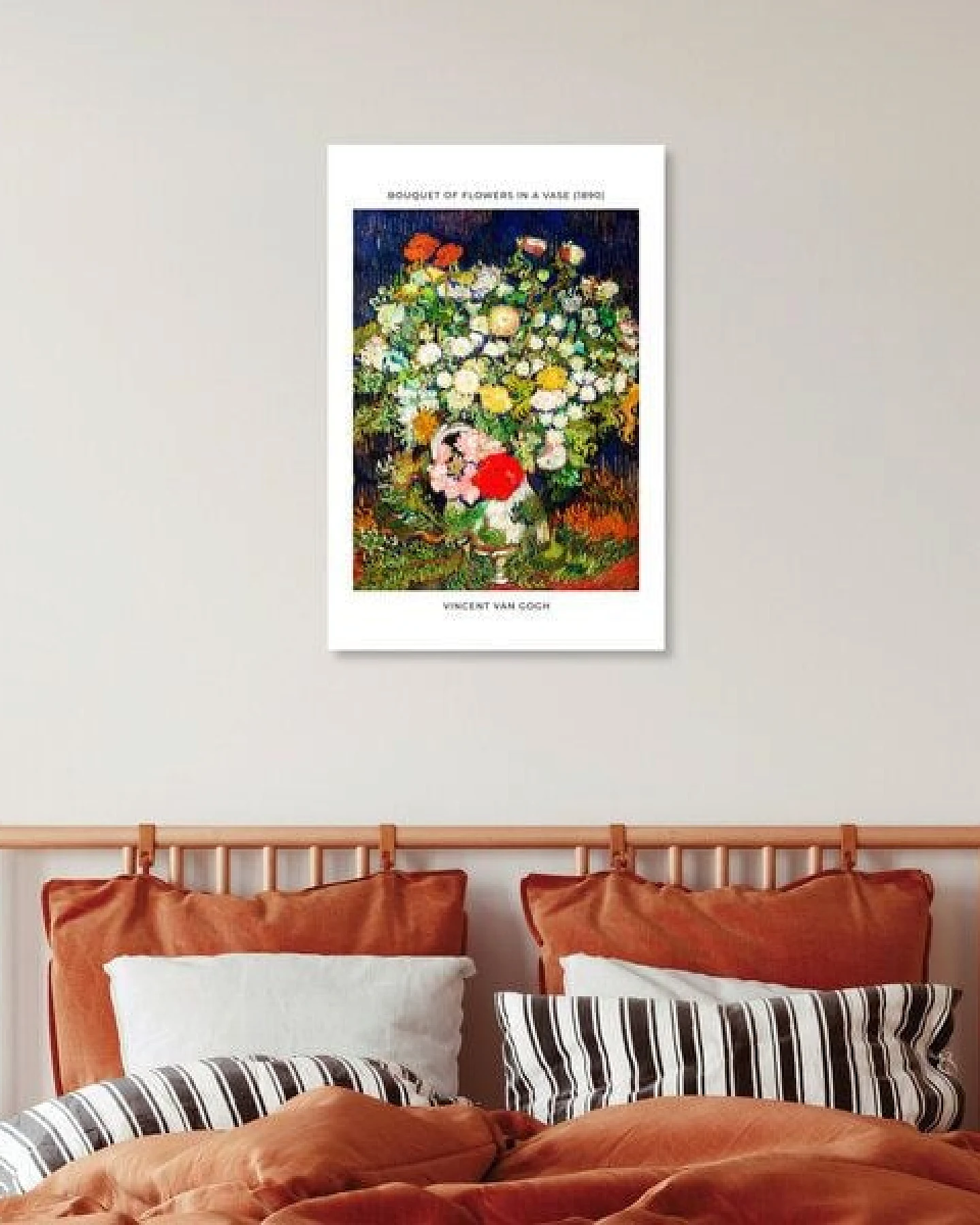 Photocircle Poster / Leinwandbild - Vincent Van Gogh: Blumenstrauß in einer Vase - Ausstellungsposter – Ansicht 4