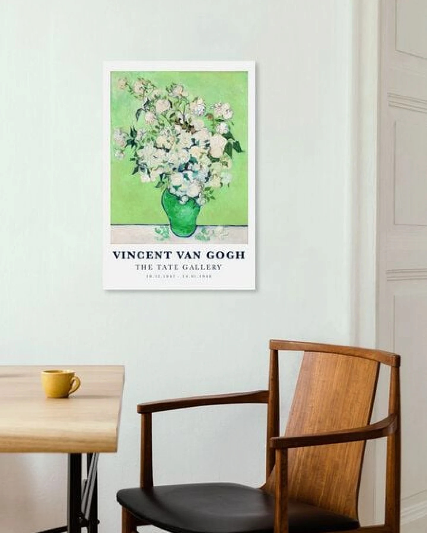 Photocircle Poster / Leinwandbild - Vincent van Gogh: Vase mit weißen Rosen (1890) – Ansicht 4