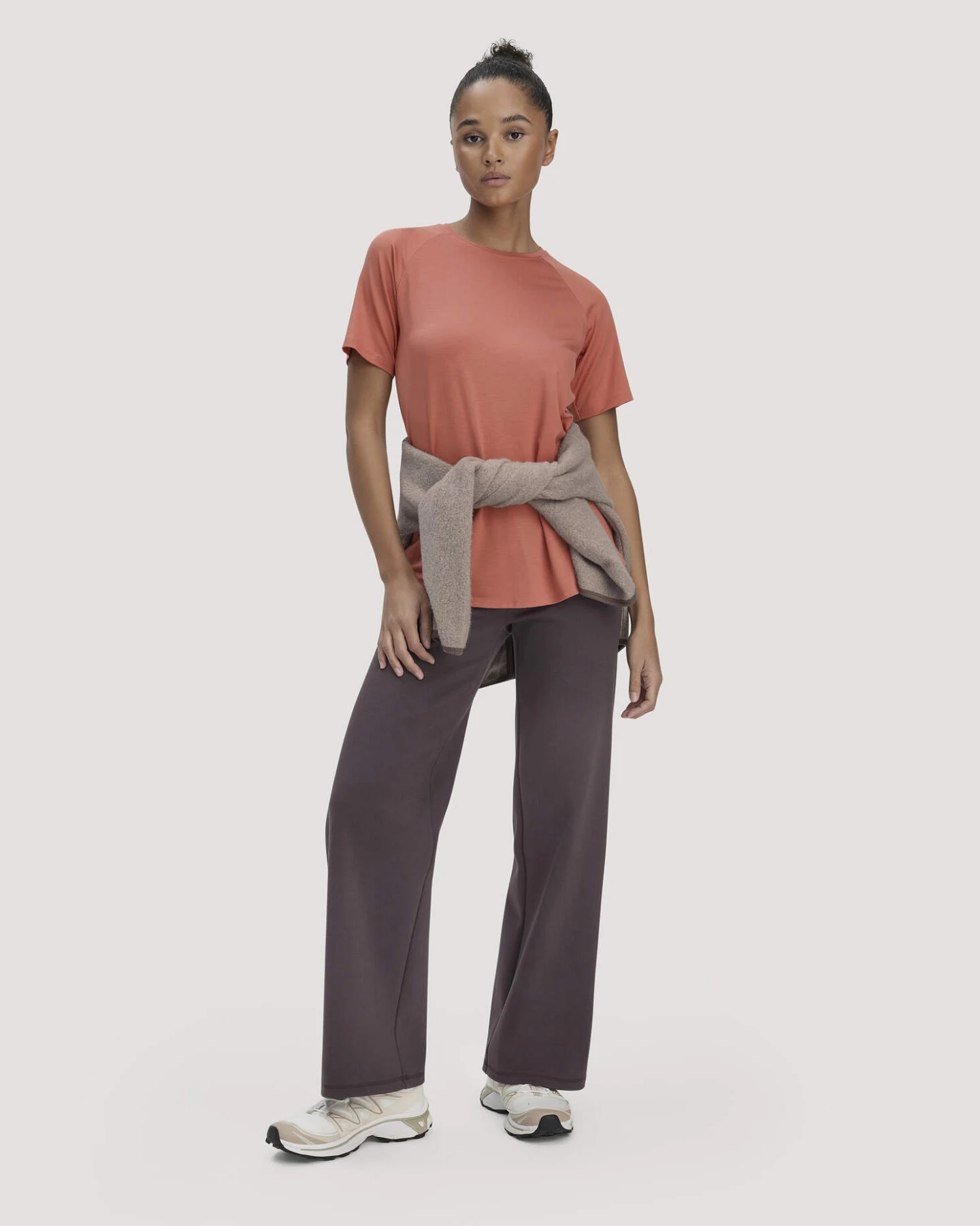 hessnatur Loungewear T-Shirt Regular ACTIVE COMFORT aus TENCEL™ Lyocell - orange - Größe 34 – Ansicht 2