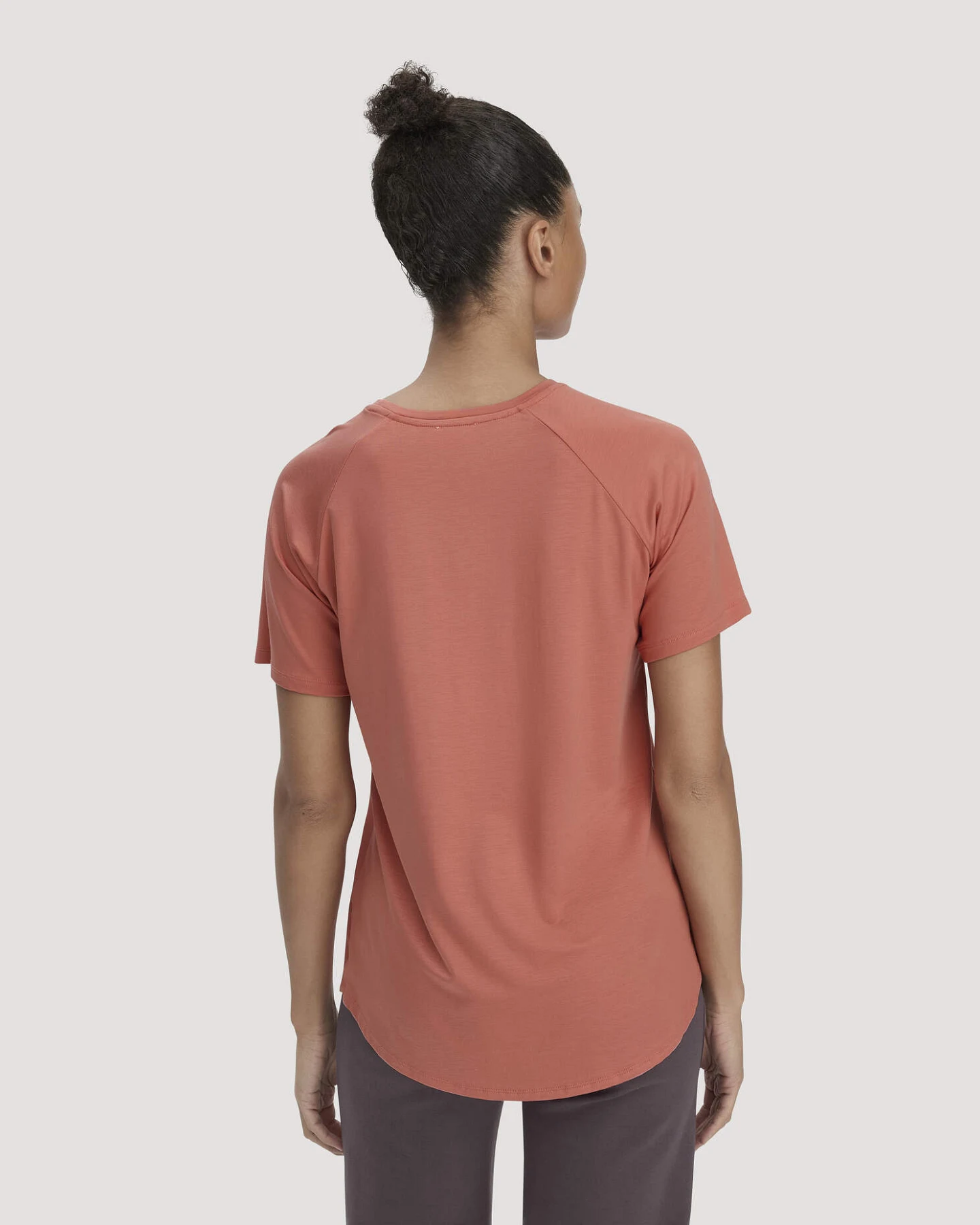 hessnatur Loungewear T-Shirt Regular ACTIVE COMFORT aus TENCEL™ Lyocell - orange - Größe 44 – Ansicht 3