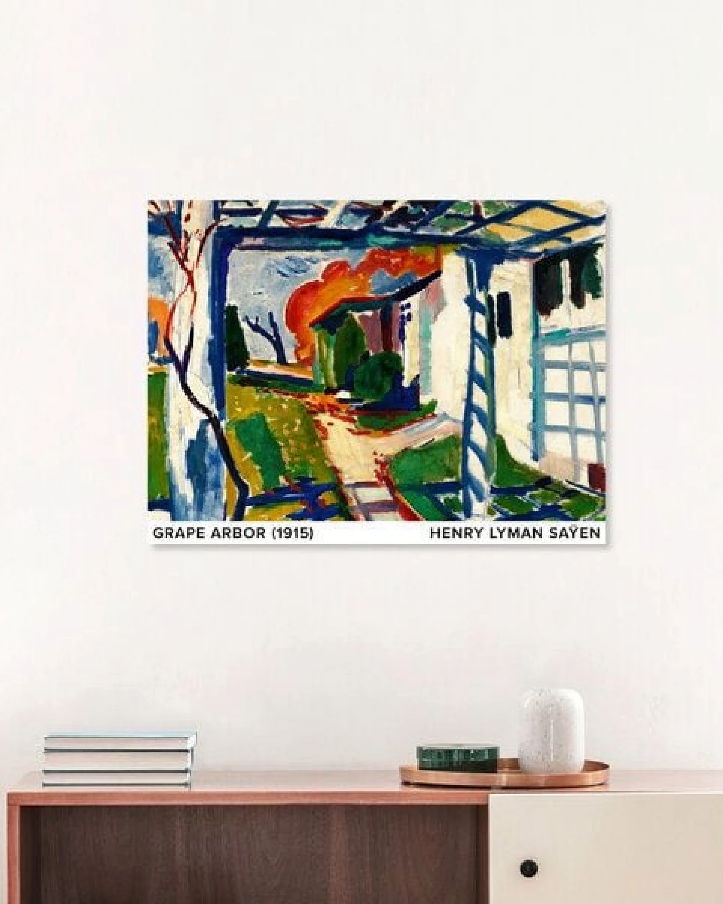 Photocircle Poster / Leinwandbild / Kunst - Henry Lyman Saÿen: Weinlaube – Ansicht 3