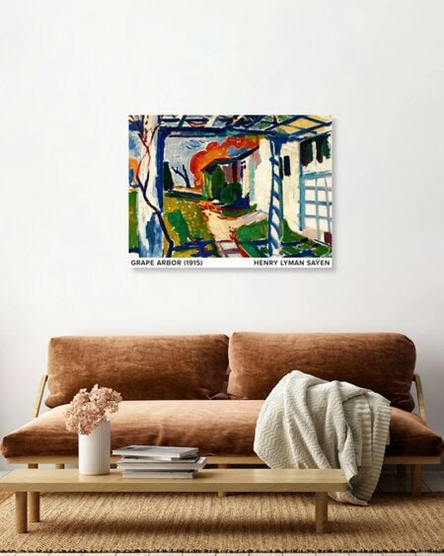 Photocircle Poster / Leinwandbild / Kunst - Henry Lyman Saÿen: Weinlaube – Ansicht 2