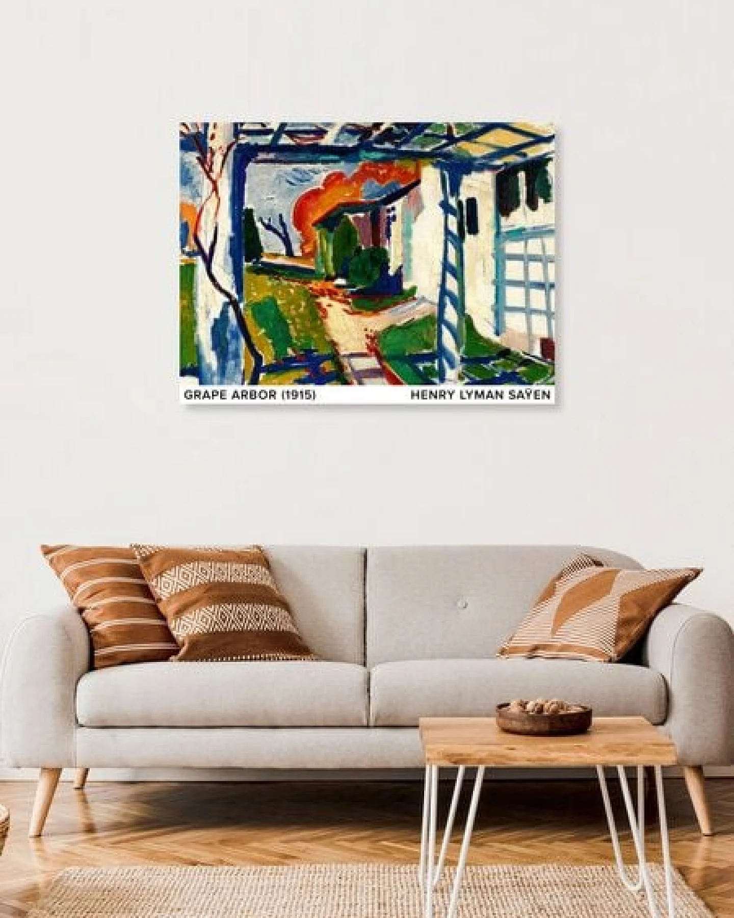 Photocircle Poster / Leinwandbild / Kunst - Henry Lyman Saÿen: Weinlaube – Ansicht 4