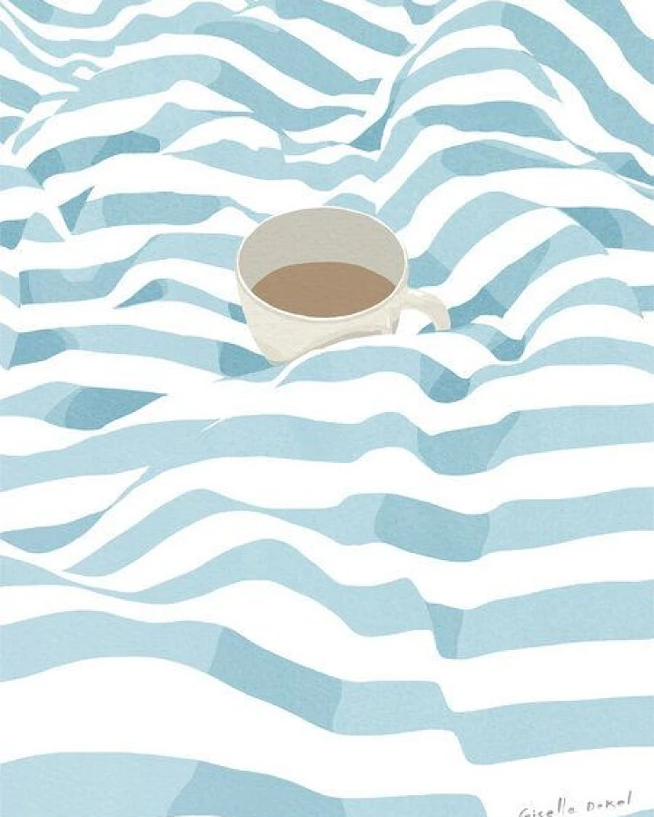 Photocircle Wandbild / Poster / Leinwand - Coffee in Bed