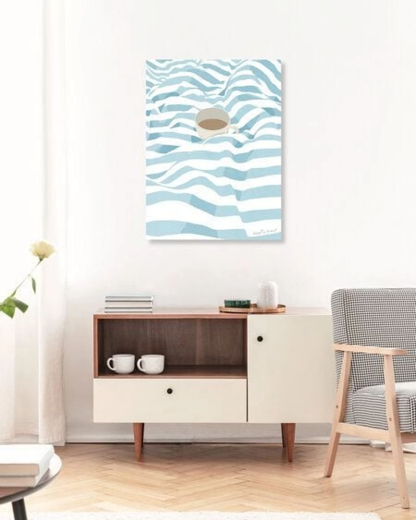 Photocircle Wandbild / Poster / Leinwand - Coffee in Bed – Ansicht 3