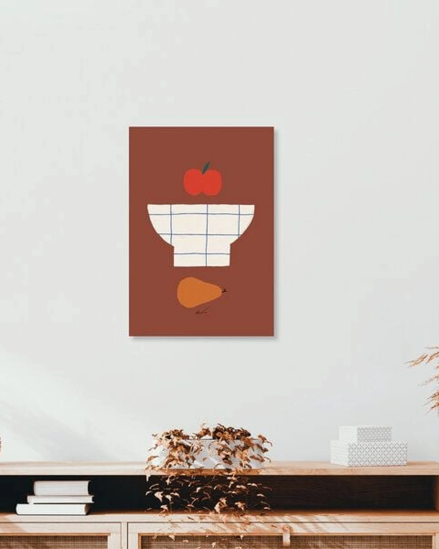 Photocircle Wandbild / Poster / Leinwand - Vase and fruit print – Ansicht 3