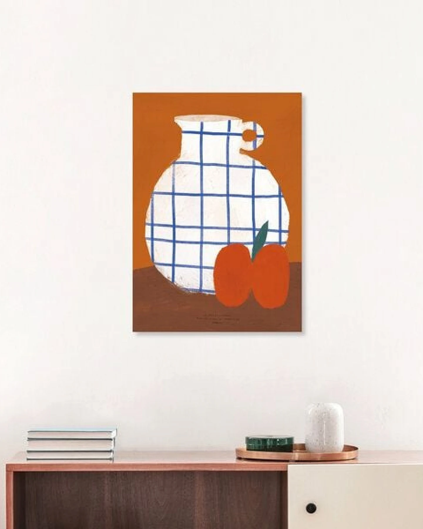 Photocircle Wandbild / Poster / Leinwand - White squared vase – Ansicht 4