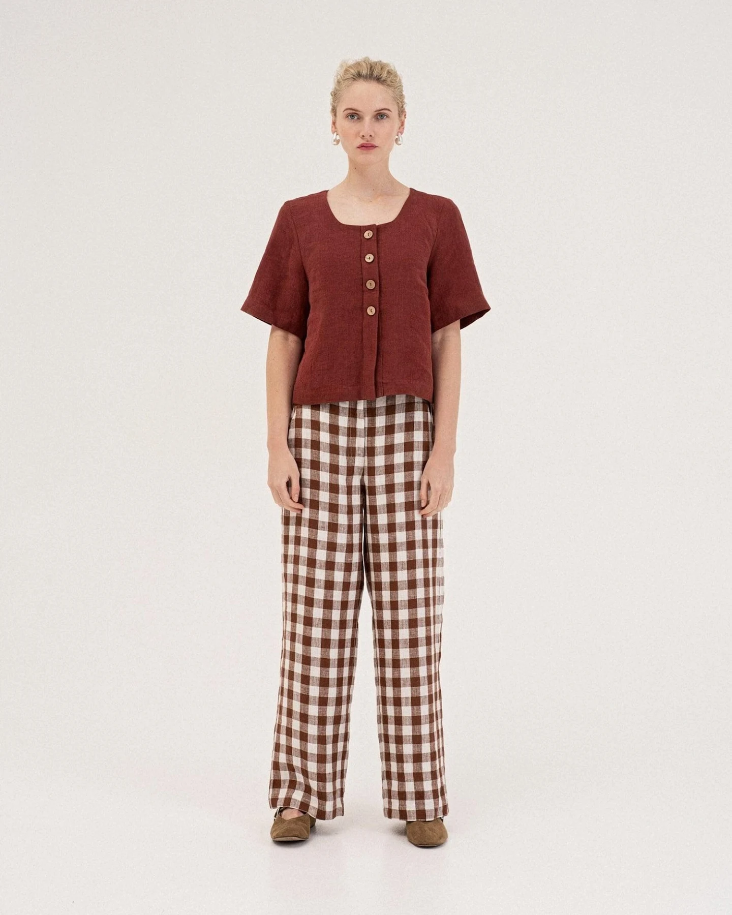 AmourLinen Bügelfaltenhose Barbora – Ansicht 3